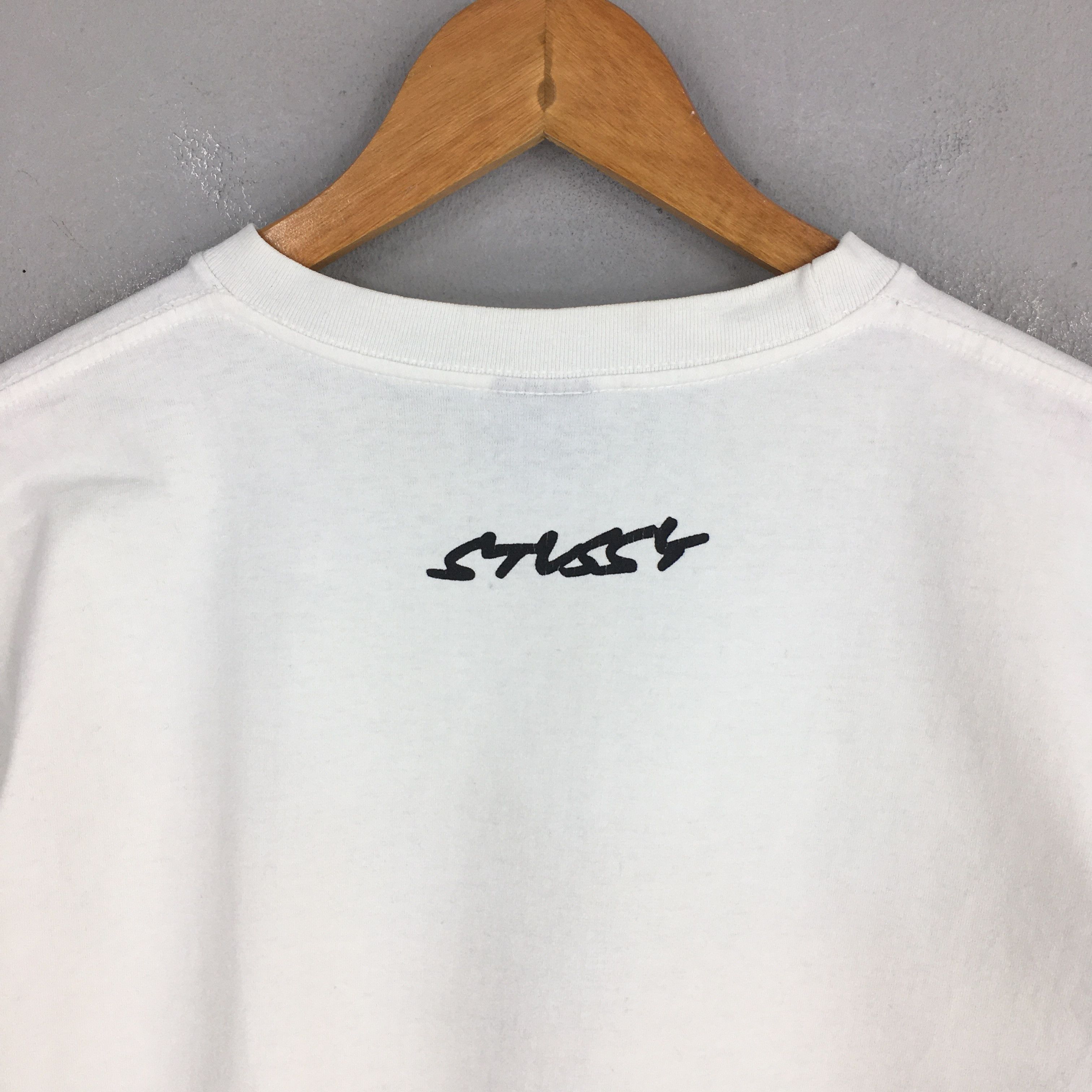 Other Vintage 90's Stussy Satan Skateboarding White T shirt Medium Size US M / EU 48-50 / 2 - 9 Thumbnail