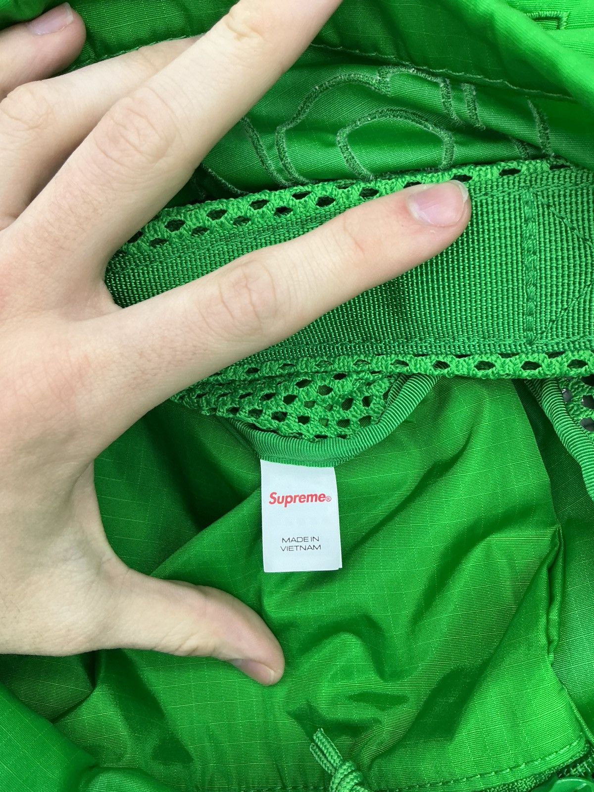 Supreme Supreme Mesh Box Logo Backpack Green Size ONE SIZE - 12 Thumbnail