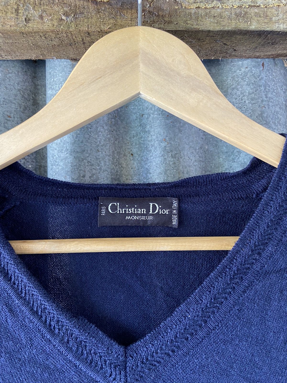 Christian Dior Monsieur VINTAGE CHRISTIAN DIOR KNIT WOOL PULLOVER Size M / US 6-8 / IT 42-44 - 3 Thumbnail