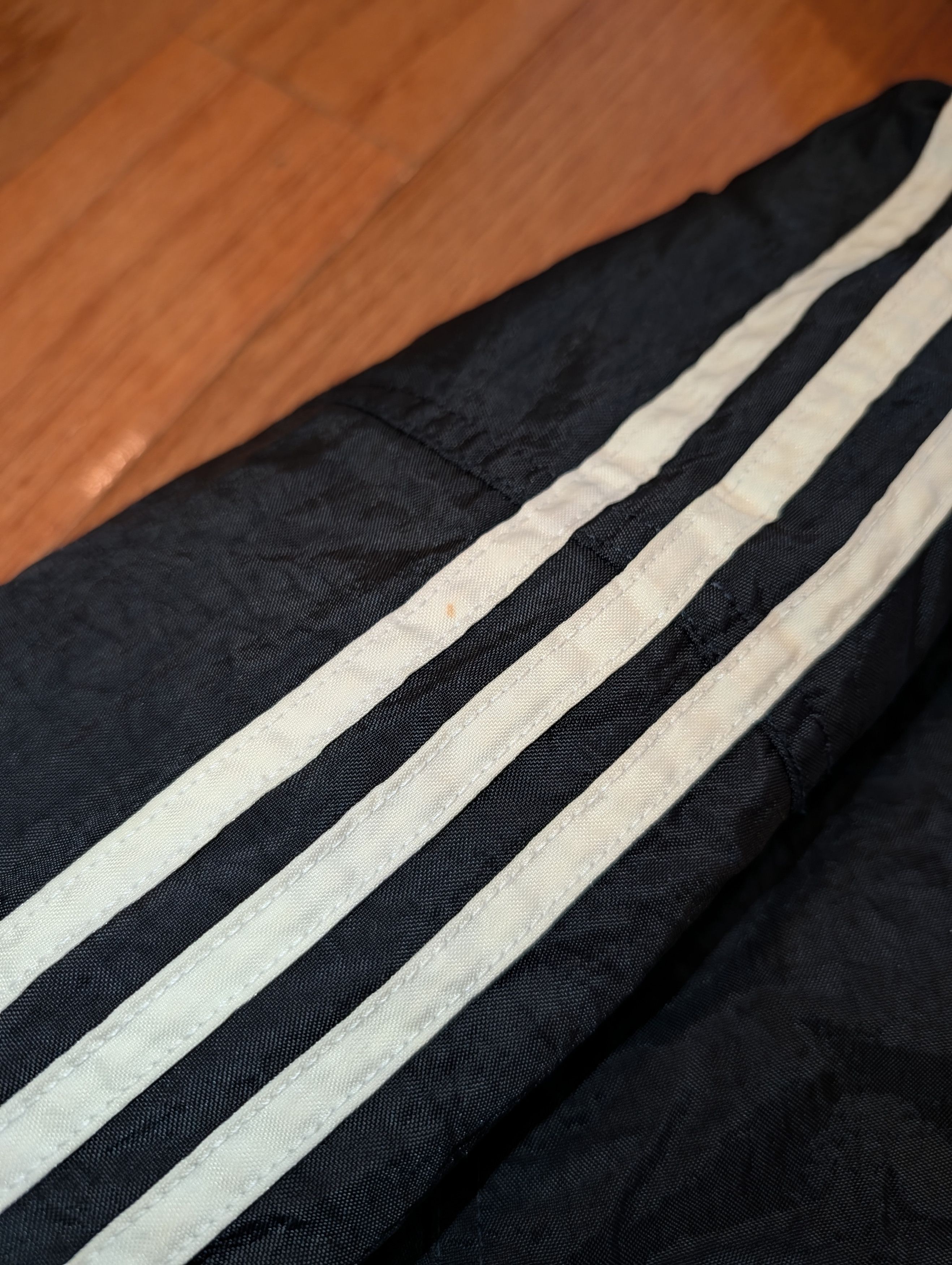 Adidas Vintage 90s Adidas Big Logo Striped Windbreaker Jacket Size US XL / EU 56 / 4 - 4 Thumbnail
