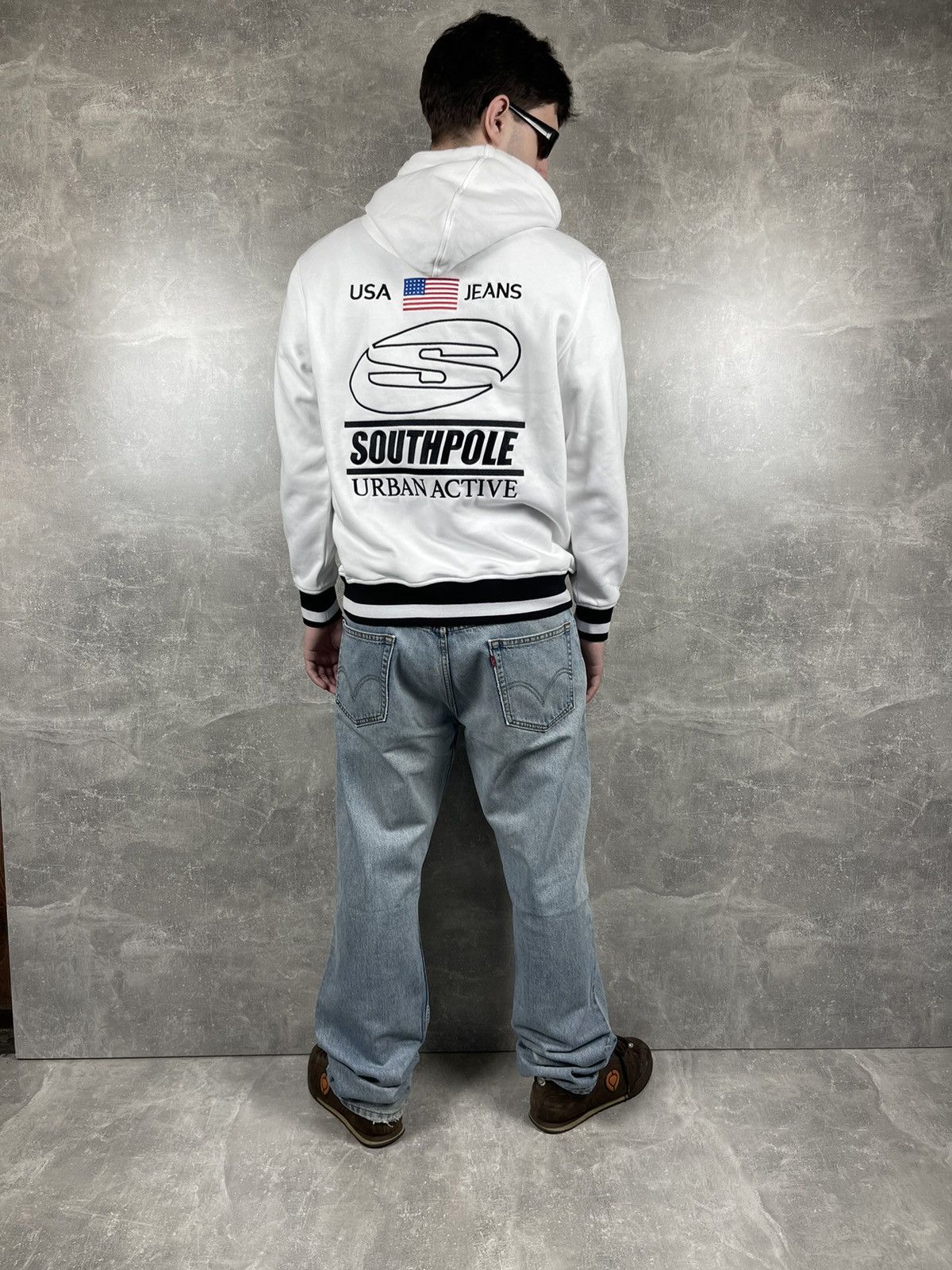 Southpole × Vintage Southpole NWT USA Big Logo White Y2K 00s Vintage Hoodie Size US L / EU 52-54 / 3 - 2 Thumbnail