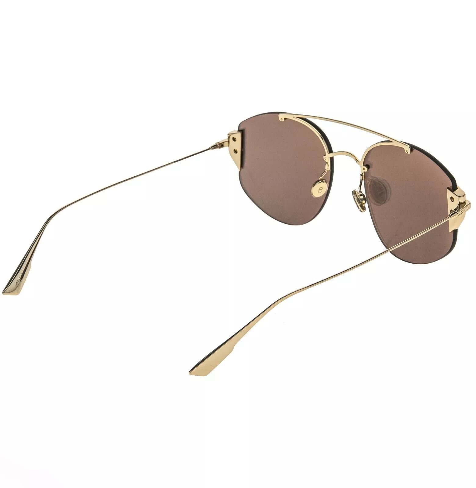Christian Dior Monsieur CHRISTIAN DIOR STRONGER Gold Aviator Sunglass DIORSTRONGER Size ONE SIZE - 5 Thumbnail