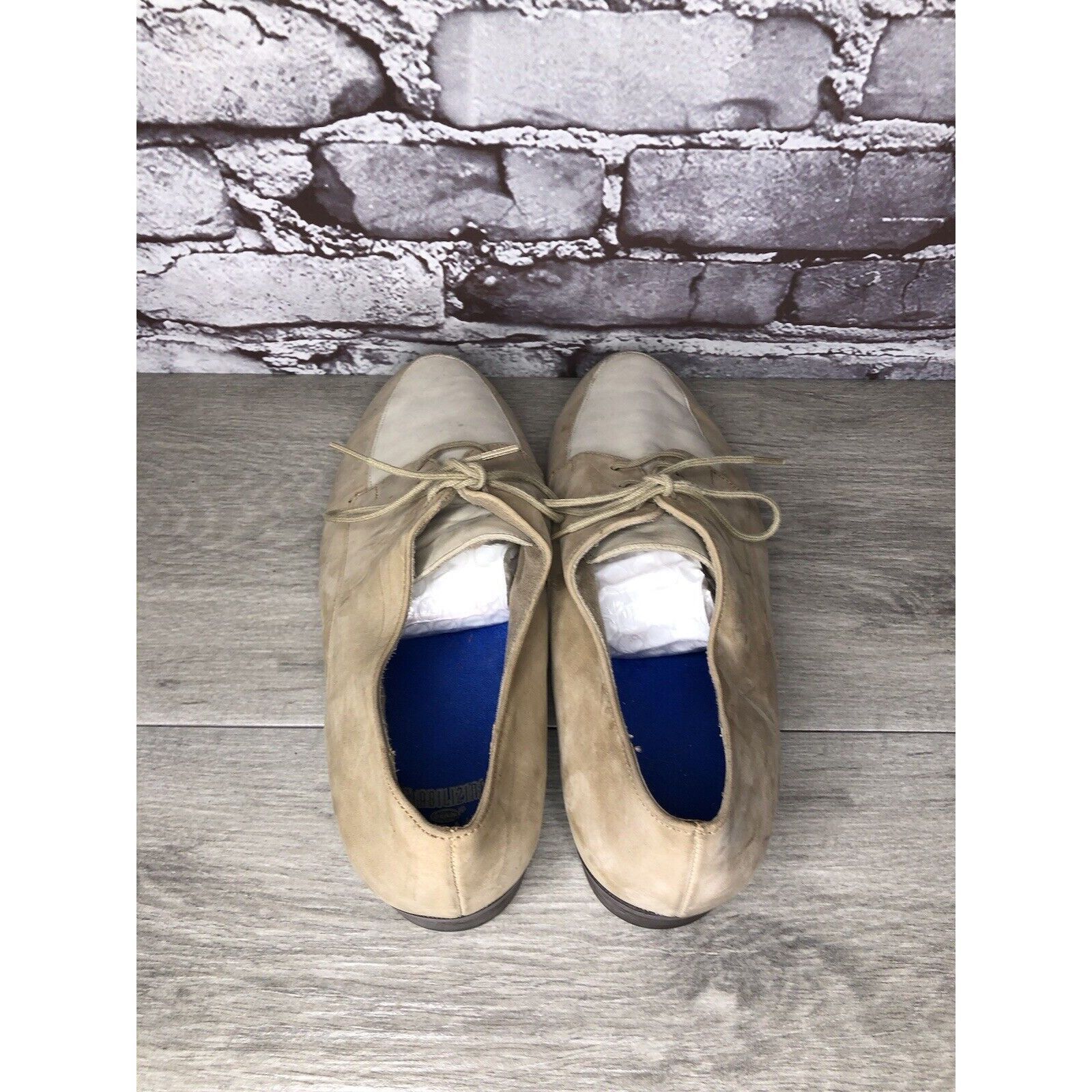 Other MUNRO AMERICAN Beige Nubuck Ivory Suede Oxfords Lace Shoes W Size US 10 / IT 40 - 5 Thumbnail