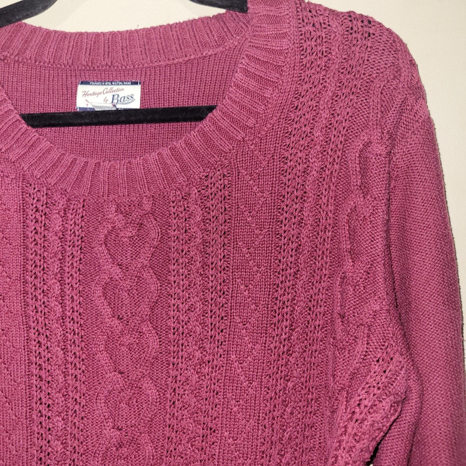 G.H. Bass & Co. G.H. Bass Heritage Collection Cable Knit Acrylic Sweater XL Size XL / US 12-14 / IT 48-50 - 10 Thumbnail