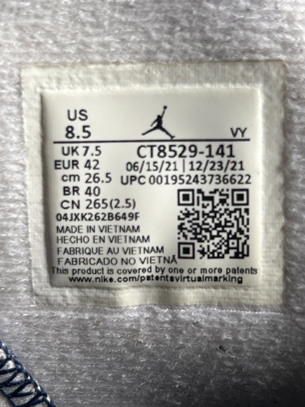 Jordan Brand Air Jordan 6 Retro ‘Midnight Navy’ 2022 Size US 8.5 / EU 41-42 - 7 Thumbnail