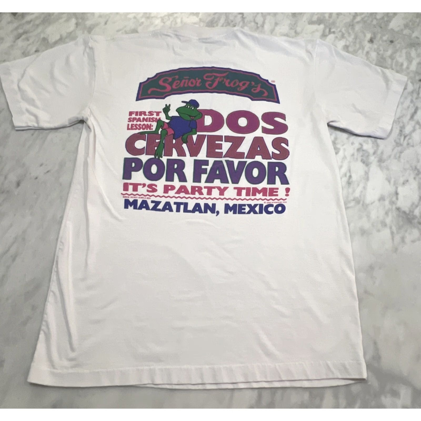 Vintage VINTAGE Senor Frog’s T Shirt Men's XL Beachwear 1990s Mazatlan Mexico Graphic Tee Faded Size US XL / EU 56 / 4 - 3 Thumbnail