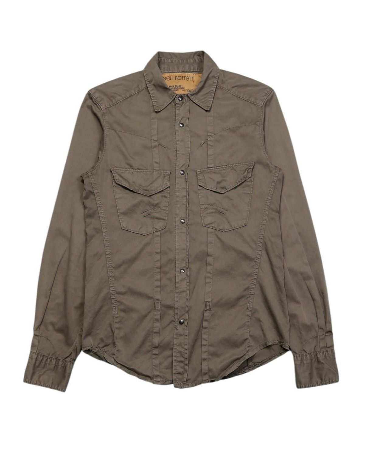2000s NEIL BARRETT SLIM WESTERN SHIRT