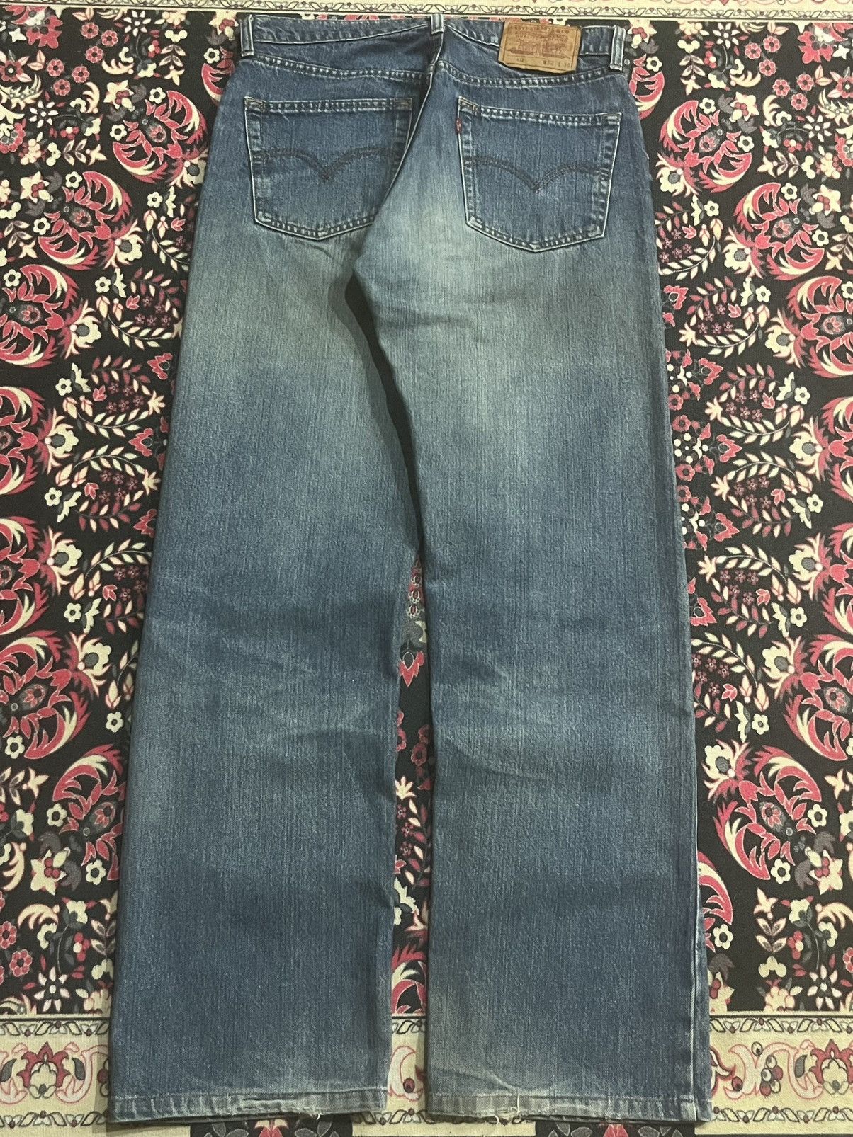 Levi's Vintage Y2K Levi’s 512 Blue Washed Straight Leg Jeans Size US 32 / EU 48 - 2 Thumbnail