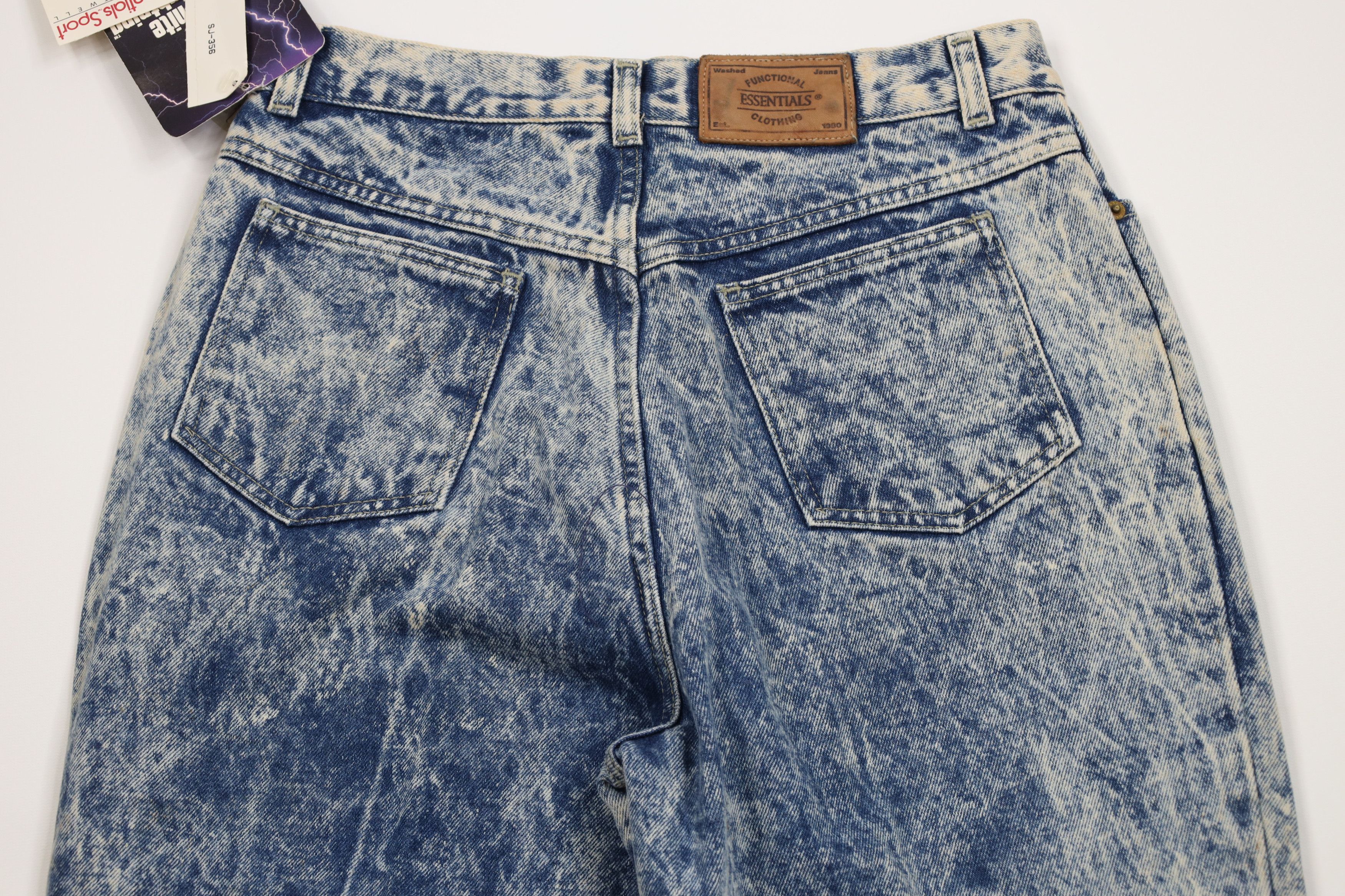 Vintage Deadstock Vintage 80s 90s Streetwear Tie Tapered Leg Jeans Size 34" / US 12 / IT 48 - 15 Thumbnail