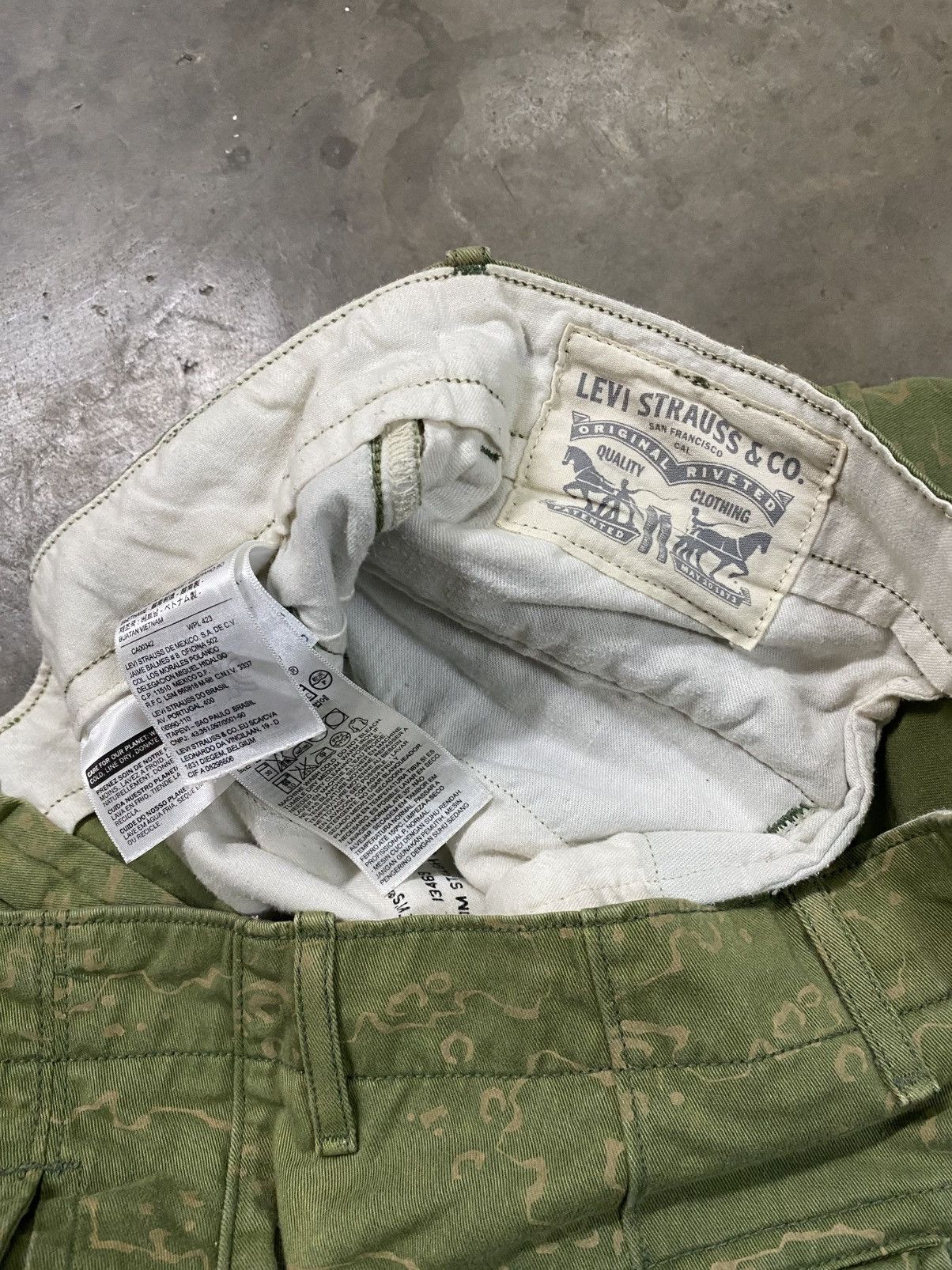 Levi's Levis Cargo Fade Green Military @294 Size US 34 / EU 50 - 11 Thumbnail