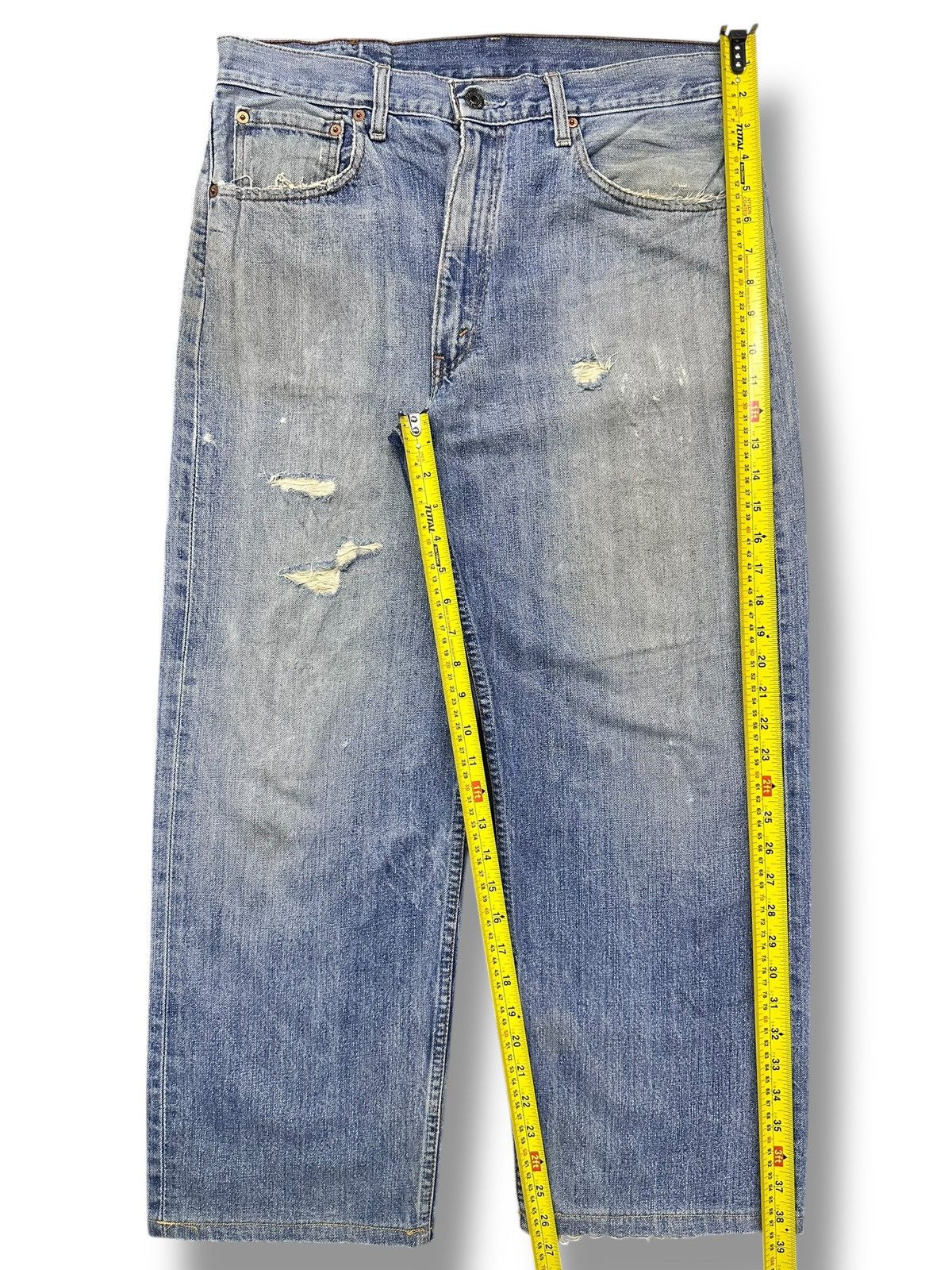 Levi's Vintage Levi’s 503 Distressed Japan Denim Straight Leg Faded Size US 34 / EU 50 - 18 Thumbnail