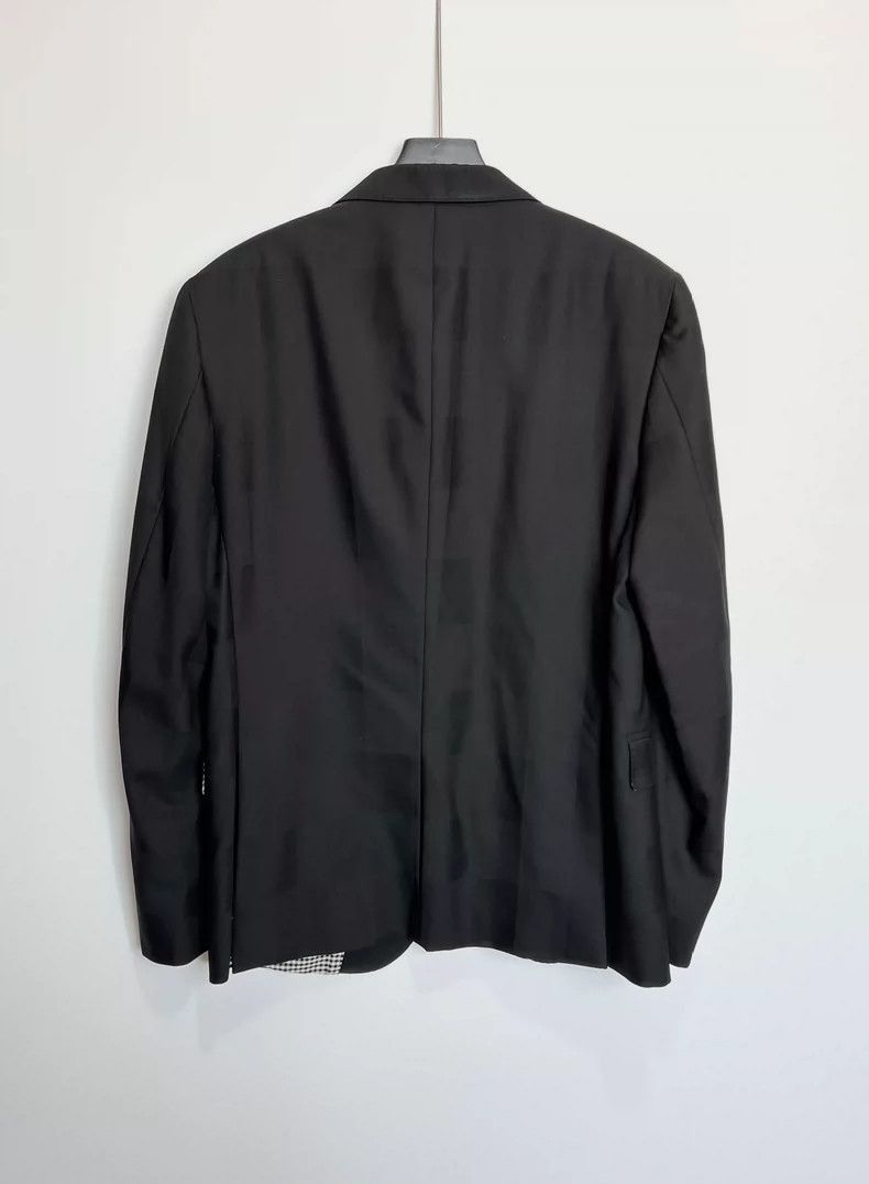 Givenchy Givenchy Givenchy Black Check Pattern Suit Jacket -2507 Size US L / EU 52-54 / 3 - 3 Thumbnail