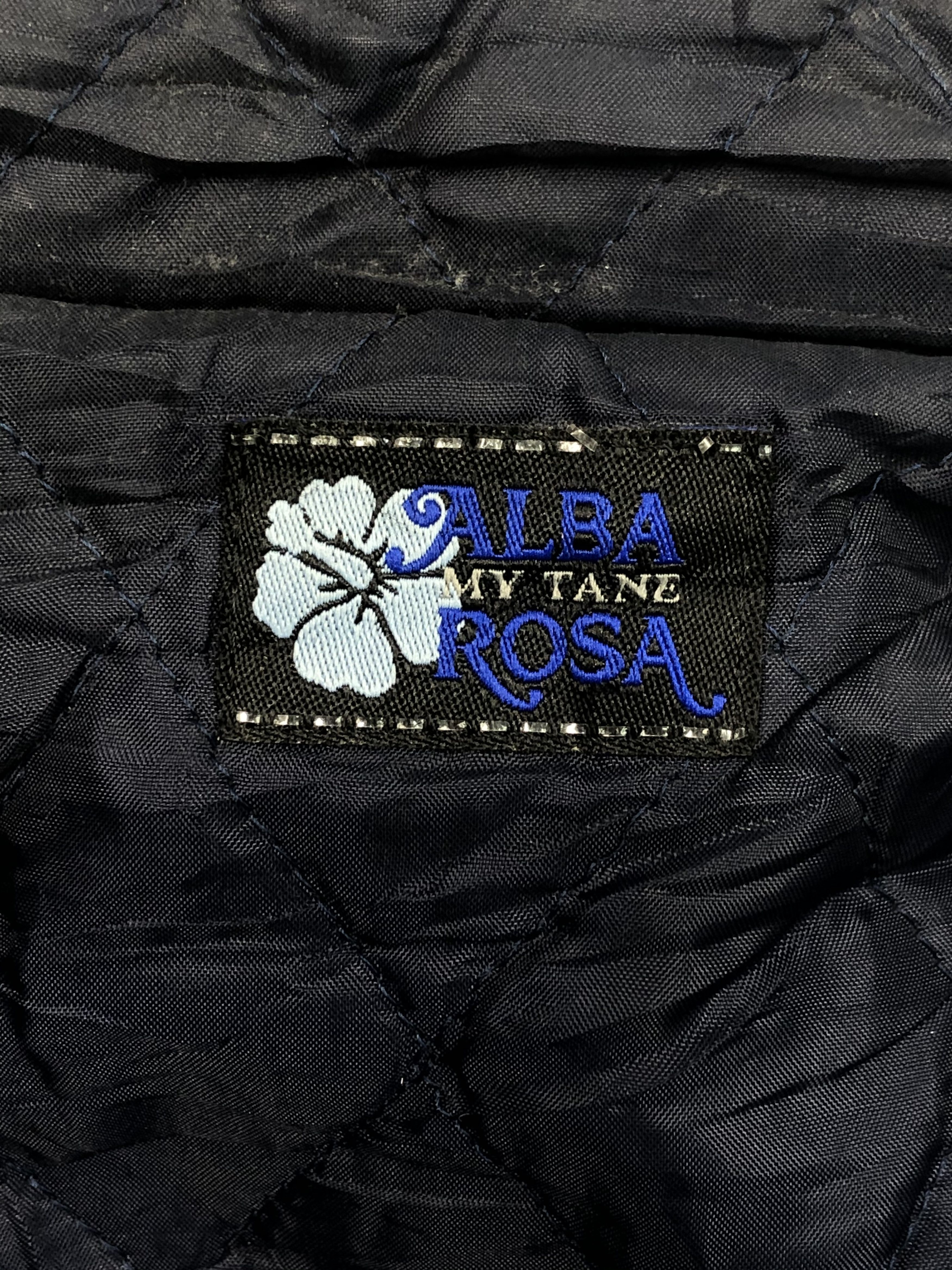 Japanese Brand Vintage 90s Alba Rosa Leather Sleeve Varsity Jacket V0074 Size US M / EU 48-50 / 2 - 9 Thumbnail