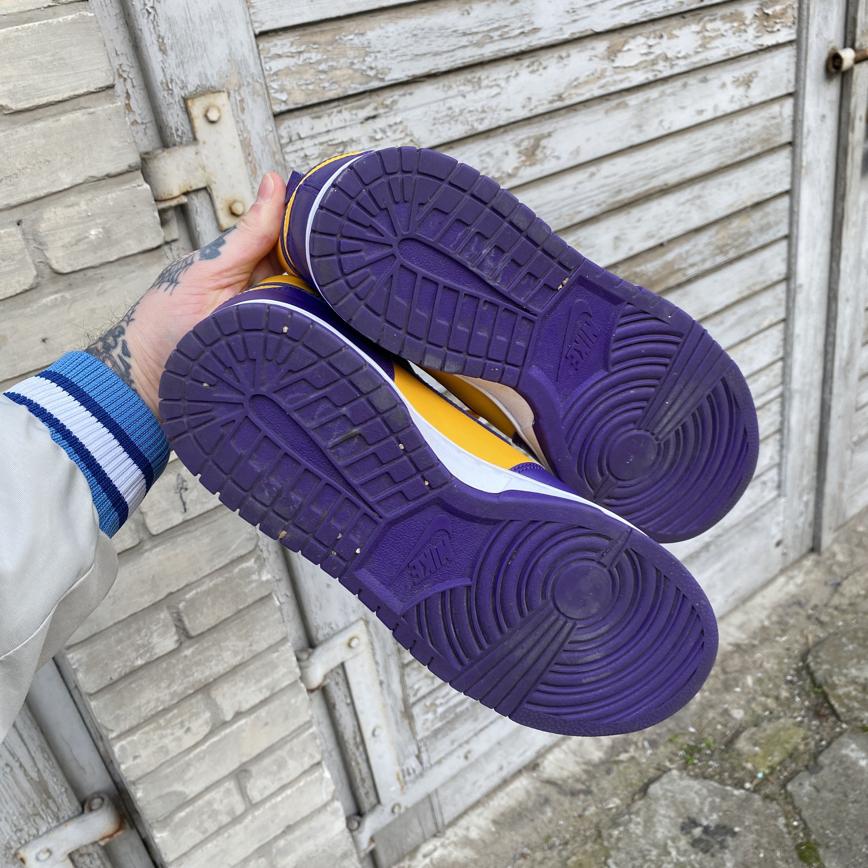 NBA × Nike Nike Dunk High LA Lakers yellow purple - us 10 Size US 10 / EU 43 - 8 Thumbnail