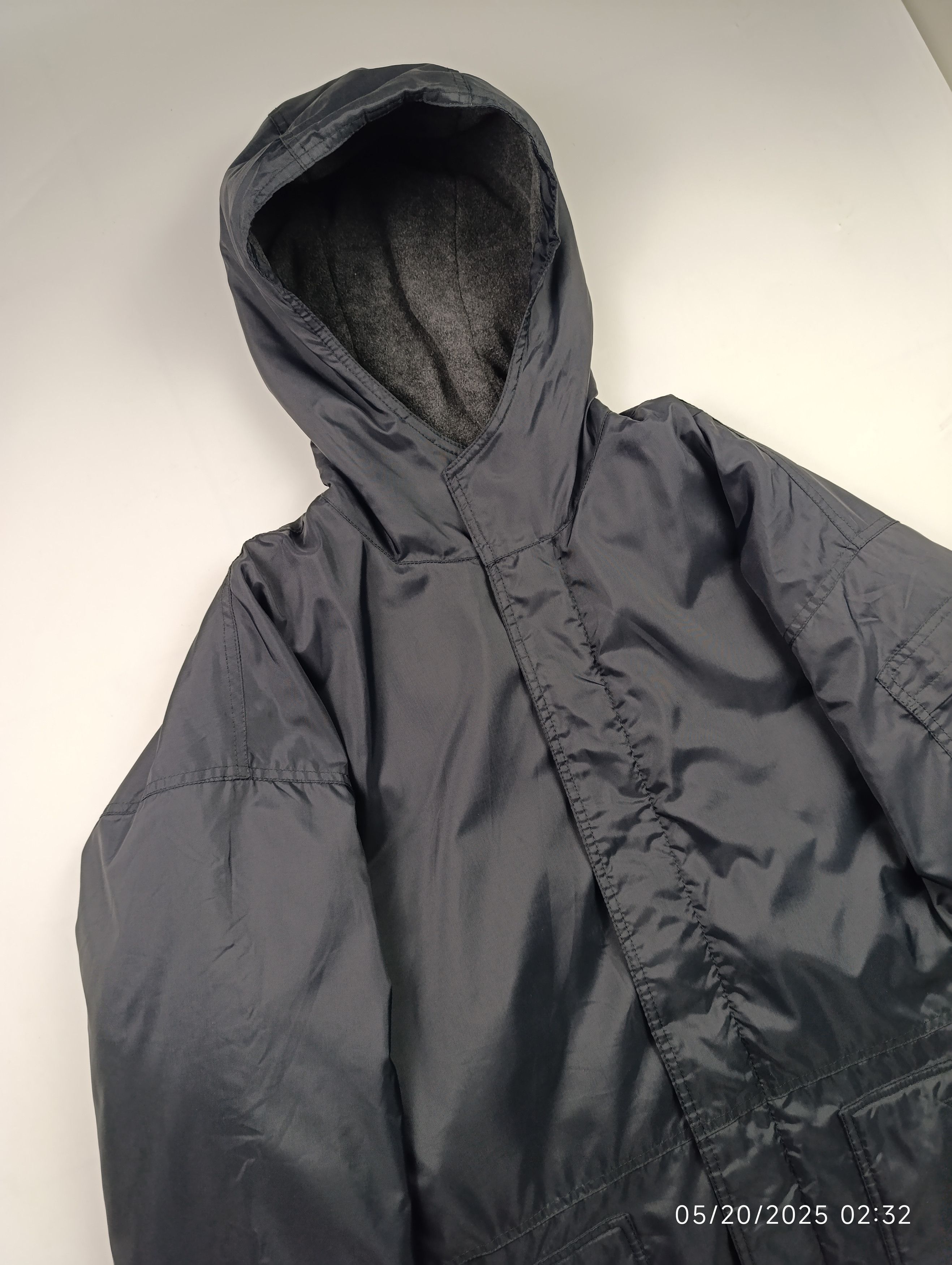 Dolce & Gabbana DOLCE AND GABBANA NYLON LONG JACKET DETACHABLE POCKET Size US L / EU 52-54 / 3 - 6 Thumbnail