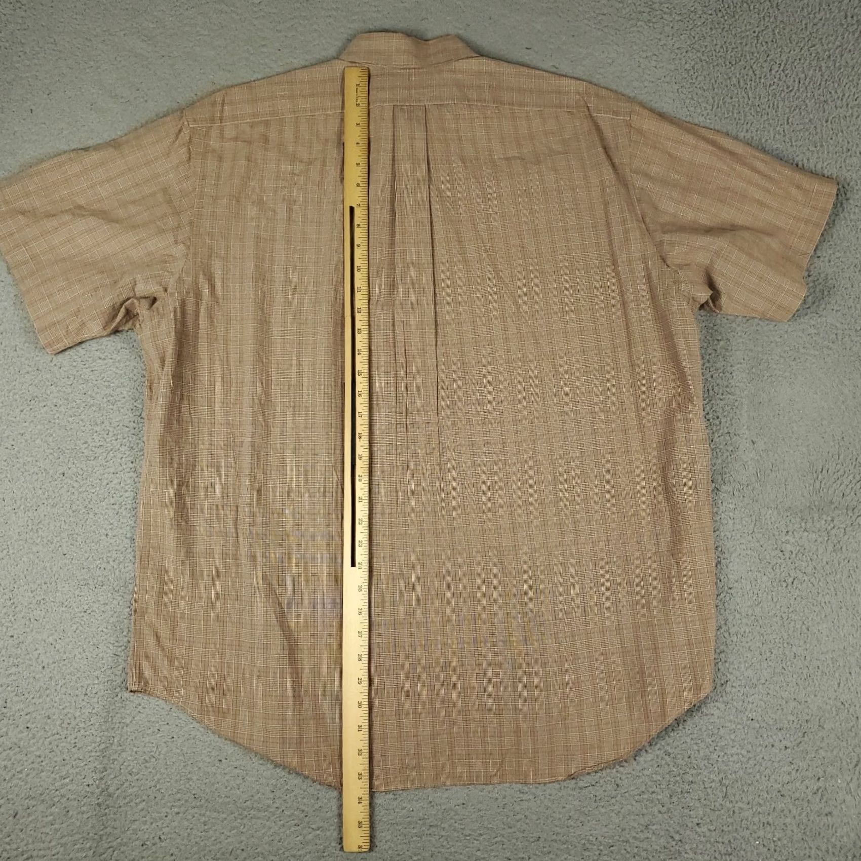 Ralph Lauren Ralph Lauren Shirt Mens XL Brown Plaid Button-Up Short Sleeve Button-Down Collar Size US XL / EU 56 / 4 - 4 Thumbnail