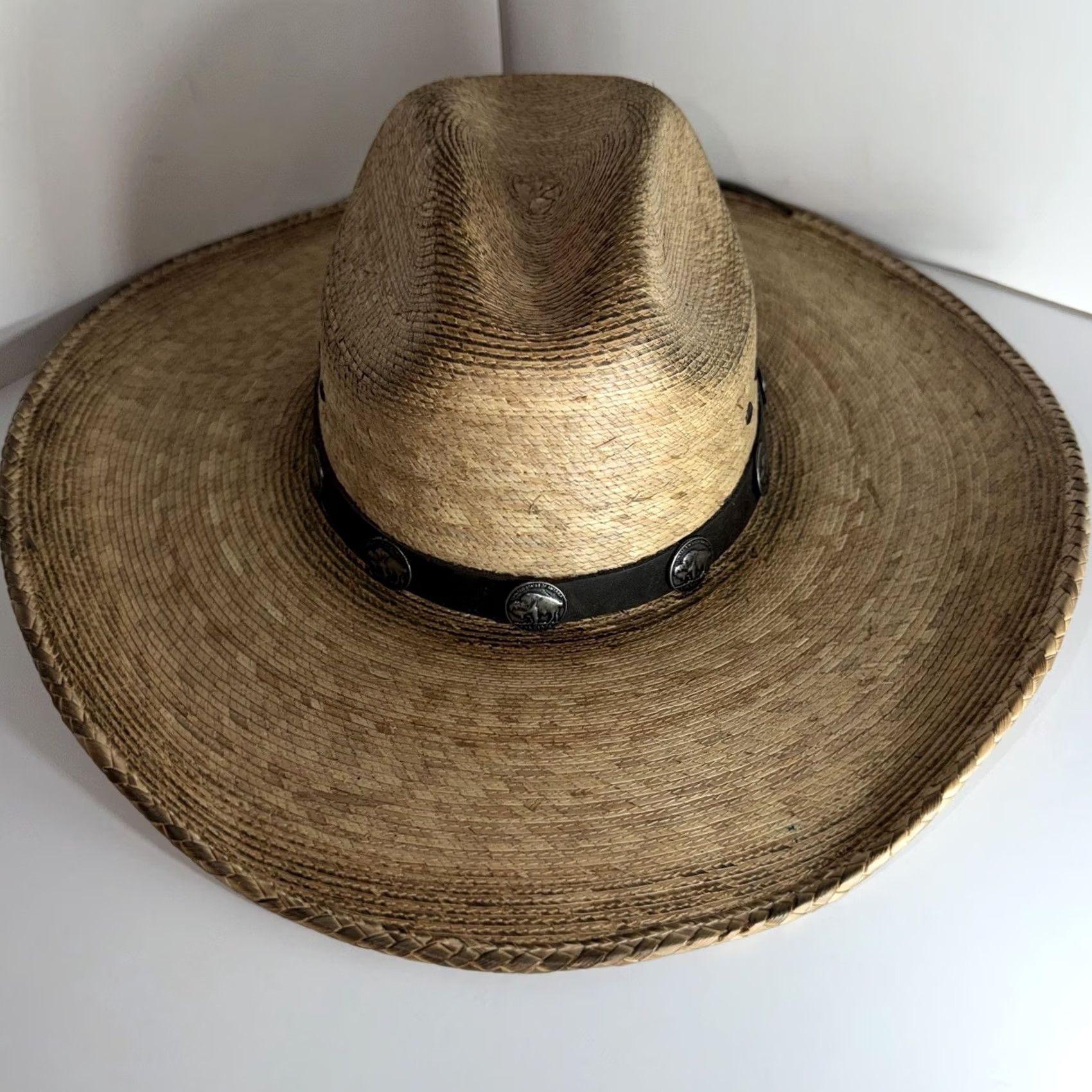 Vintage Cavender's Ranch Collection Straw Cowboy Hat Size 7 NEW Cowboy Hat Men Brown Straw Lightweight Wide Brim western Cowboy 7 Mens Size ONE SIZE - 4 Thumbnail