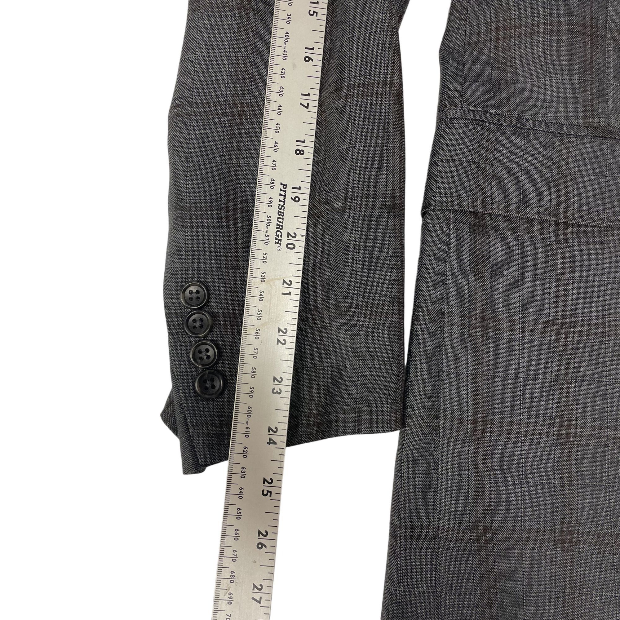 Jos. A. Bank Jos A Bank Sport Coat OVERCHECK Jacket SILK Wool Blazer Size 42R - 8 Thumbnail