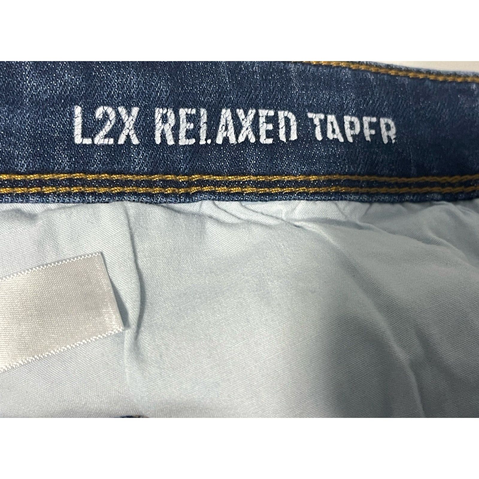 DUER DU/ER Jeans Mens Size 32x29.5 Relaxed Tapered Denim Medium wash Belt Loops 5-Pocket Casual Mens Jeans Size US 32 / EU 48 - 4 Thumbnail