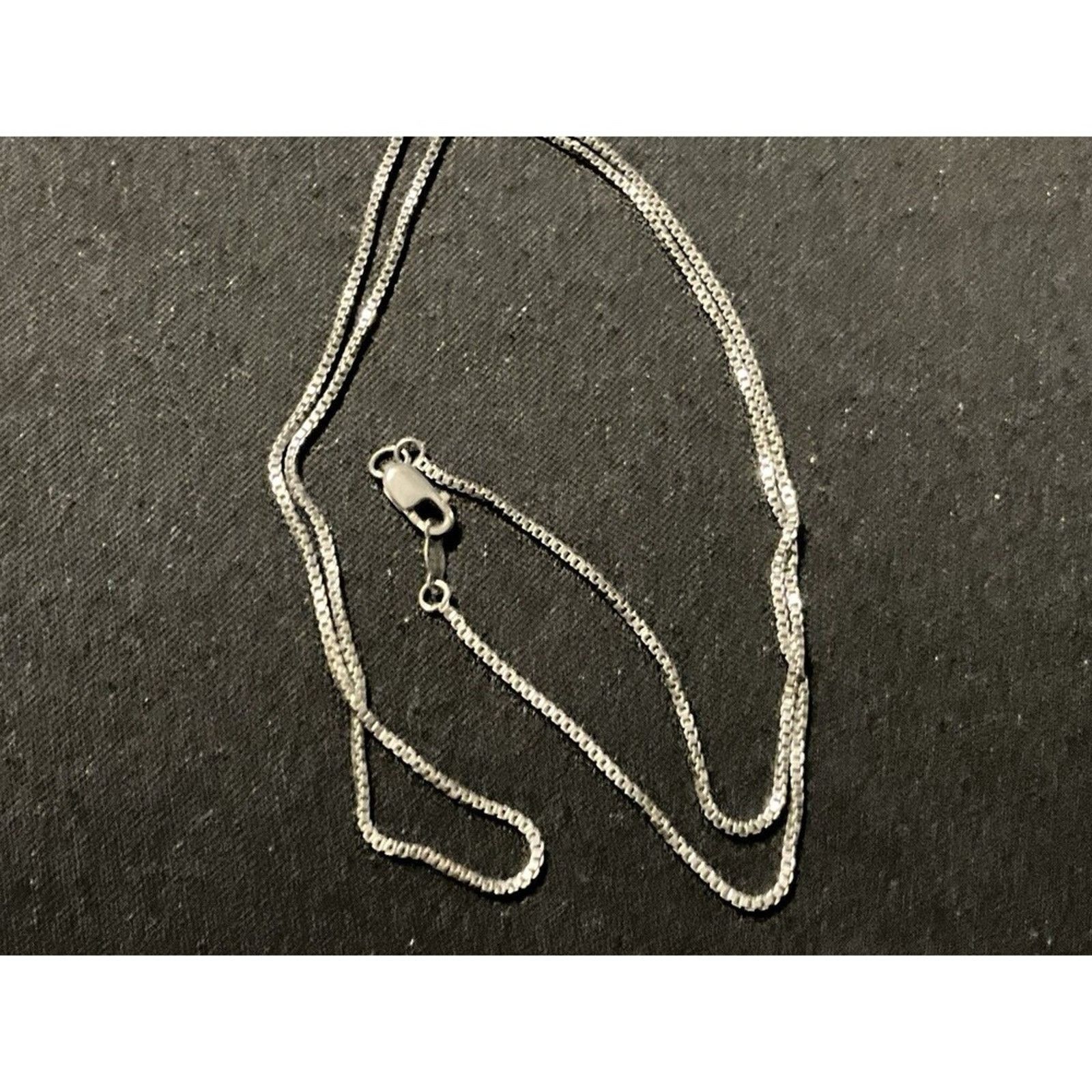 Other 925 18in Silver Box Chain Necklace Size ONE SIZE - 4 Thumbnail