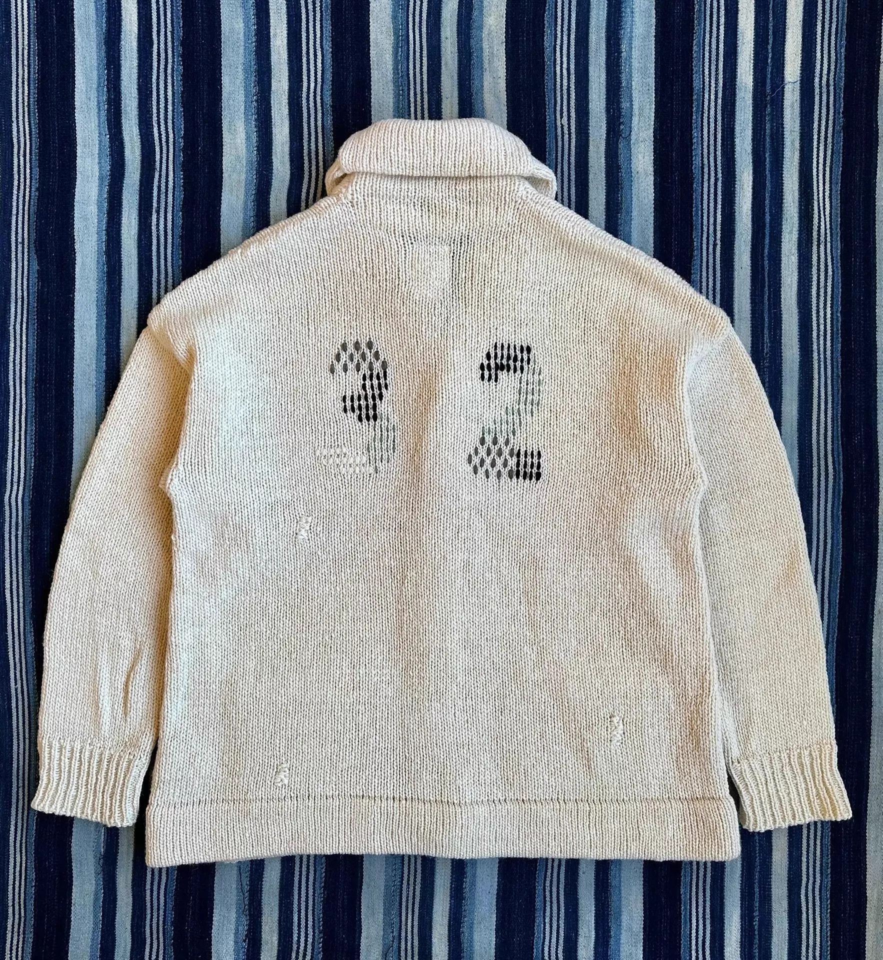 Visvim VISVIM 19AW COWICHAN HAND-KNIT(N.D.) IVORY 5 Size US XXL / EU 58 / 5 - 2 Thumbnail