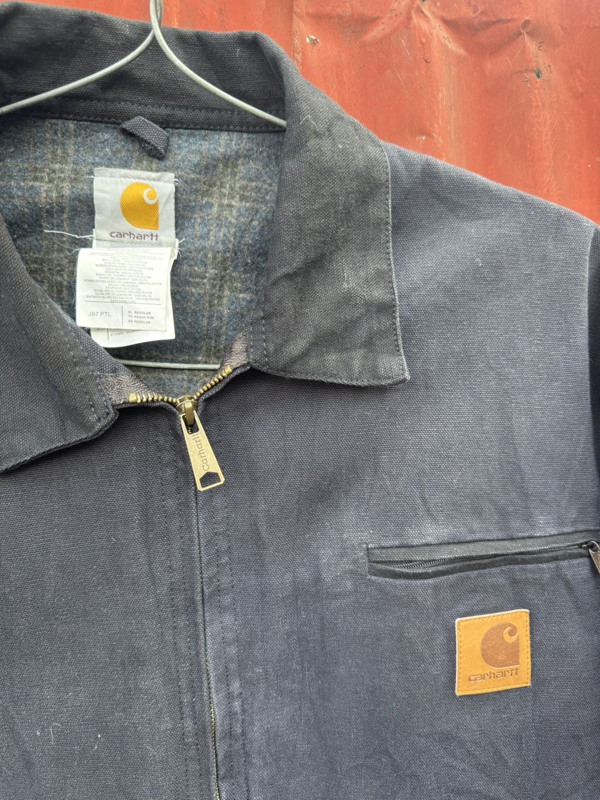 Carhartt Vintage Carhartt detroit blue Lined J97 PTL SMALL Jacket Size US XL / EU 56 / 4 - 6 Thumbnail