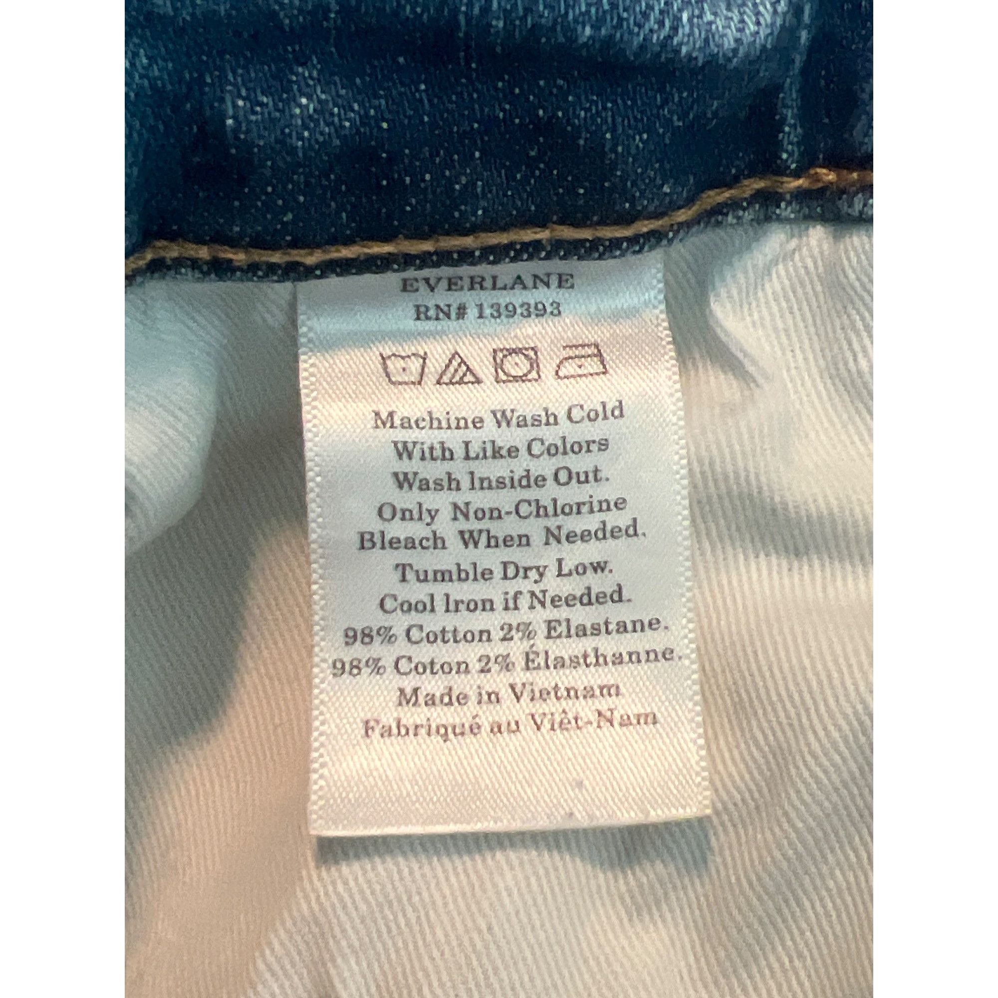 Everlane Everlane Mid Rise Skinny Jeans Blue Denim Light Distressing Size 27" / US 4 / IT 40 - 5 Thumbnail