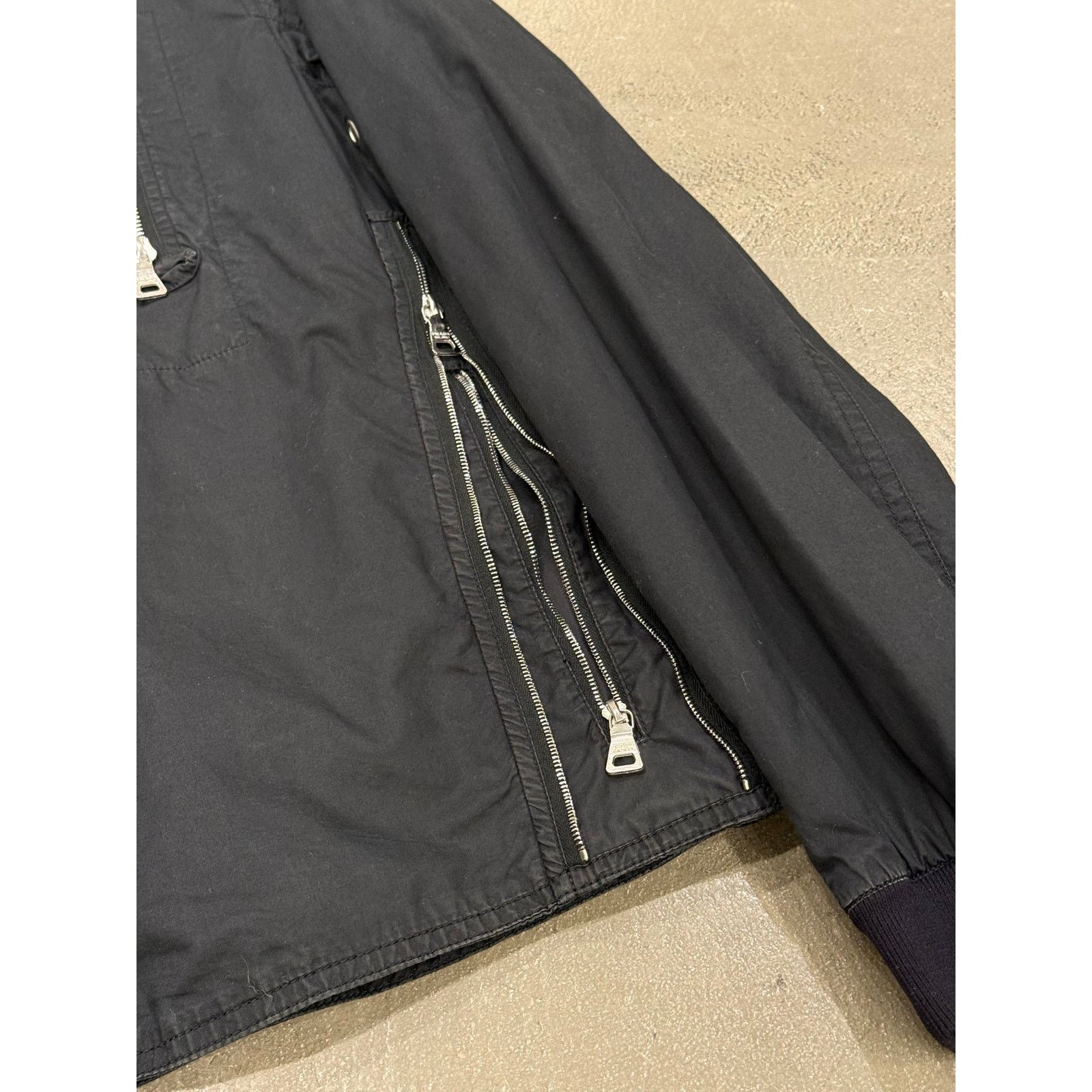 Prada 2000s Prada nylon moto light jacket Size US L / EU 52-54 / 3 - 6 Thumbnail
