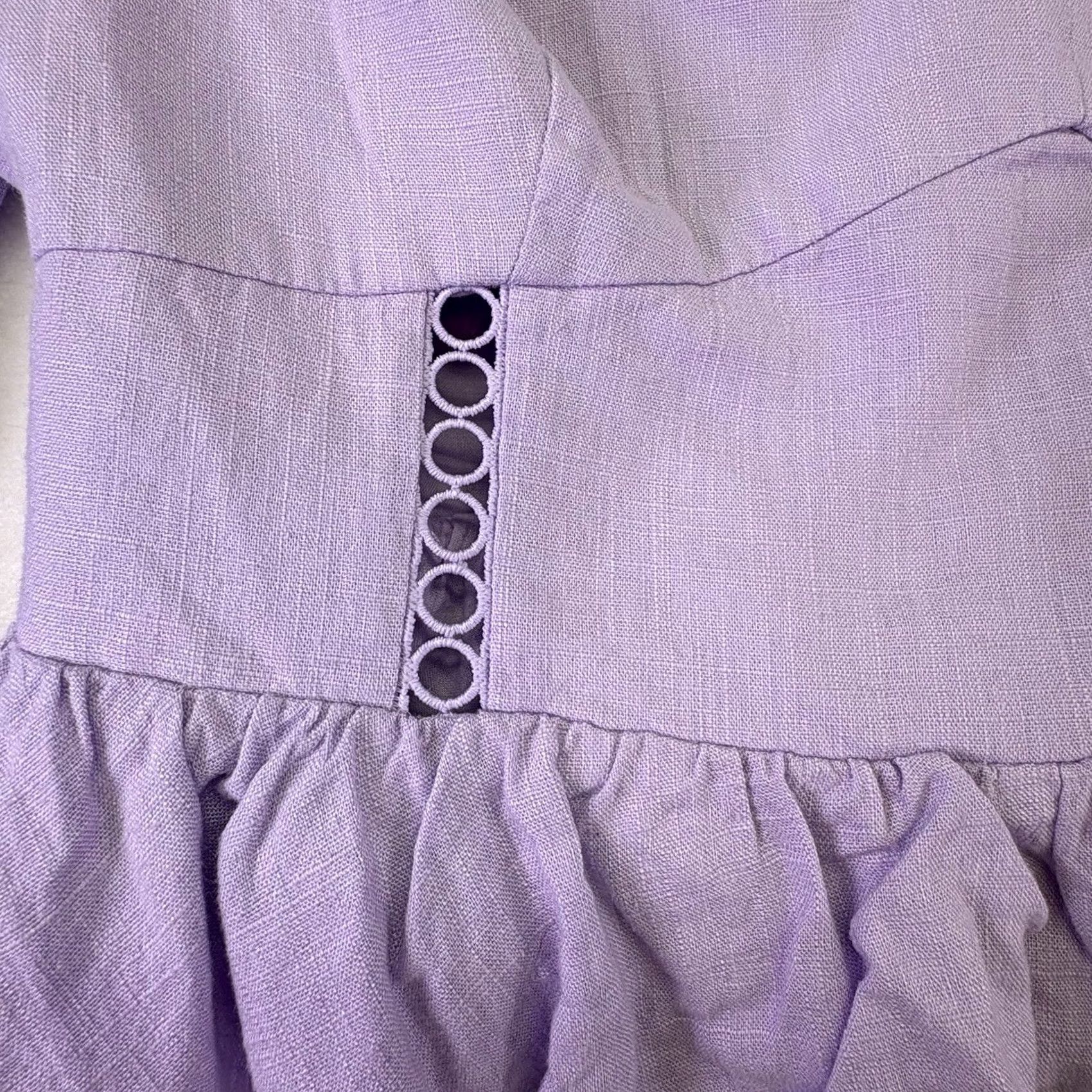 Express VINTAGE Express Off Shoulder Cropped Blouse Purple XL ropes? Size XL / US 12-14 / IT 48-50 - 7 Thumbnail