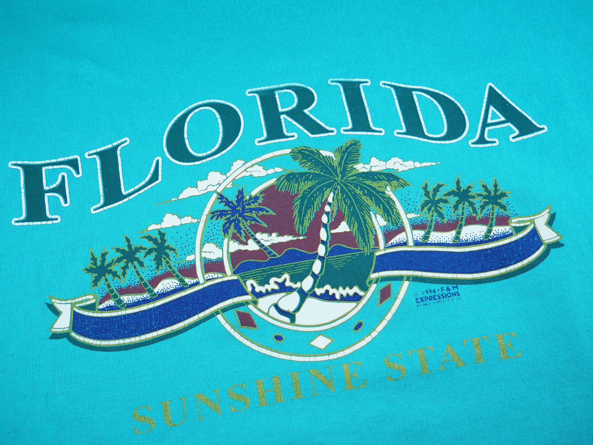Vintage Florida American Vintage 1994 year t-shirt Size US XL / EU 56 / 4 - 4 Thumbnail