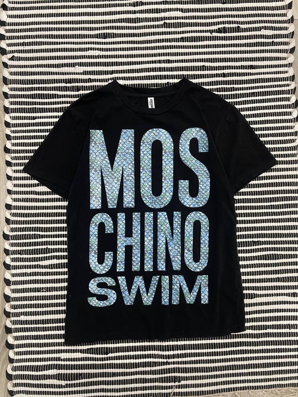 Crazy Moschino Swim Big Logo Tee T-Shirt Y2K