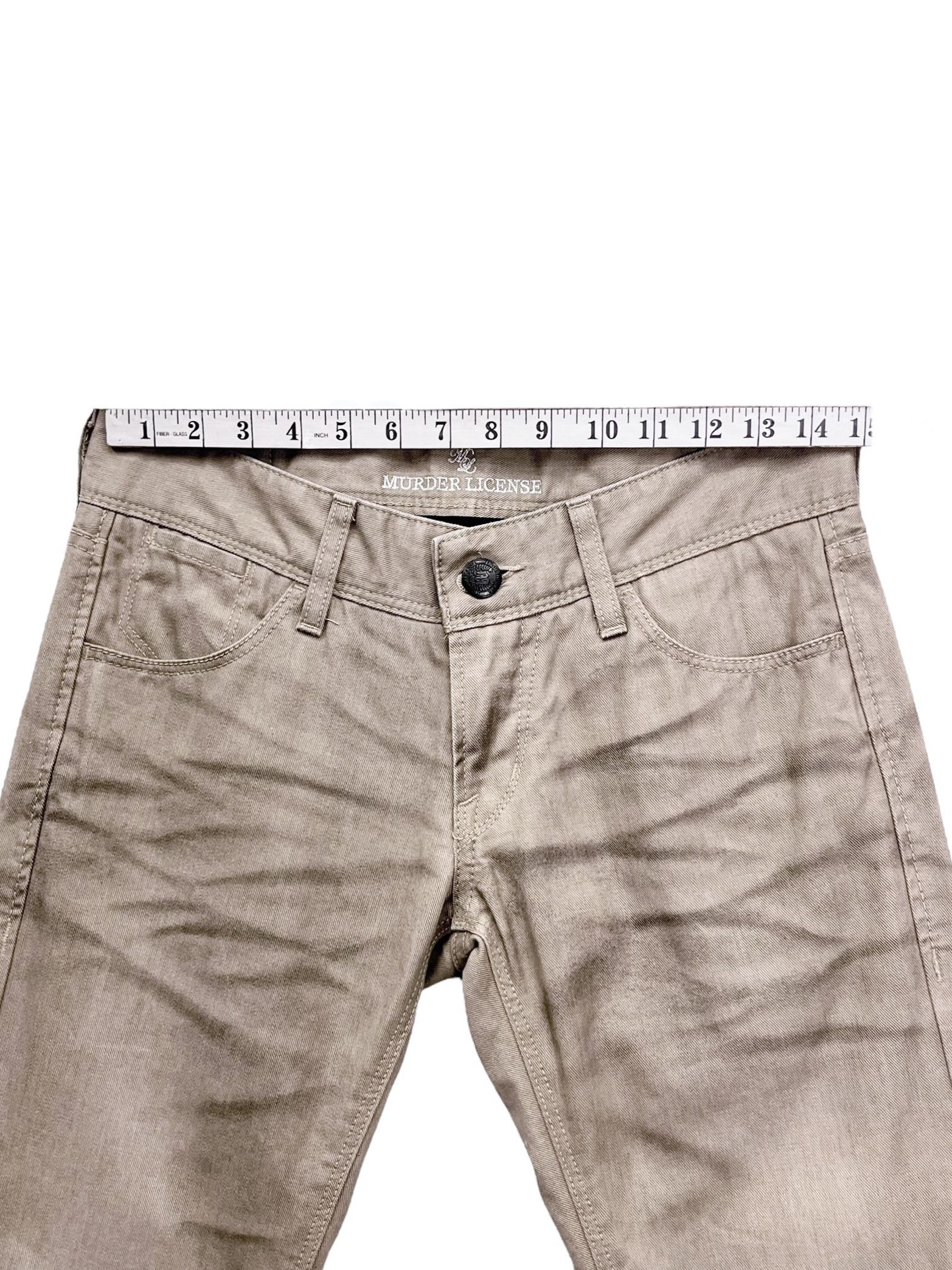Japanese Brand Vintage MURDER LICENSE JAPAN Claw Mark Smokes Whisker Flare Size US 28 / EU 44 - 12 Thumbnail