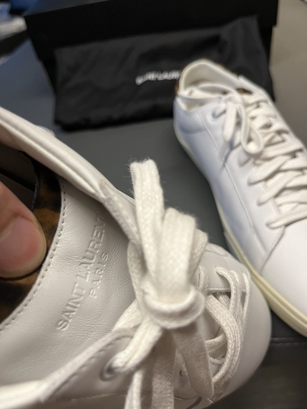 Saint Laurent Paris Super Runway Brand New Saint Laurent Logo Moon Plus Sneaker Size US 11.5 / EU 44-45 - 15 Thumbnail