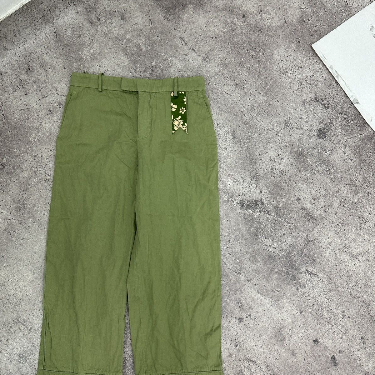 Vintage Vintage 00s The Gigi Italy straight olive pants baggy y2k Size 30" / US 8 / IT 44 - 3 Thumbnail