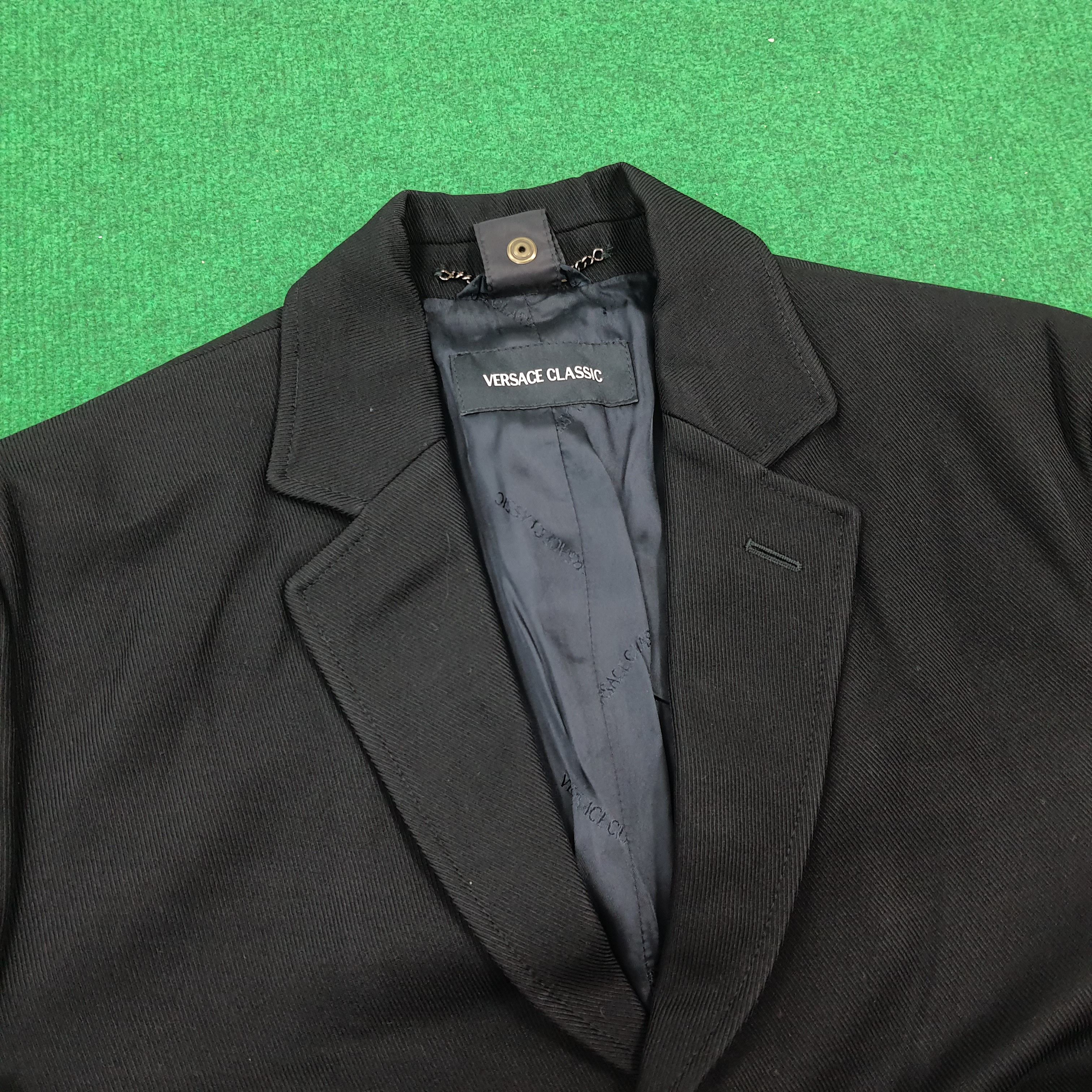 Versace × Vintage Vintage Versace Classic Italian Designer Trench Jacket Size US M / EU 48-50 / 2 - 3 Thumbnail