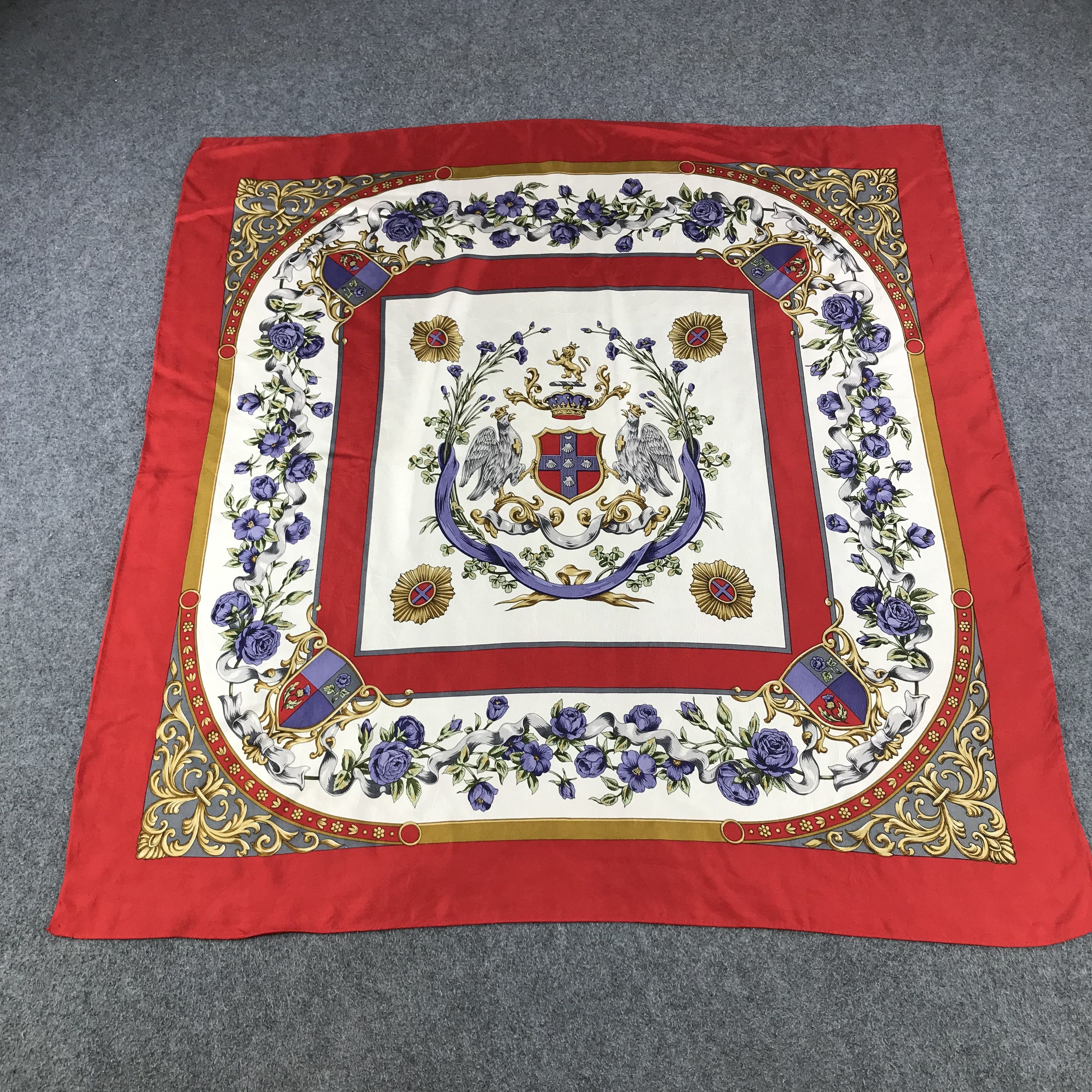 Japanese Brand Luxury Design Silk Scarf M245 Size ONE SIZE - 3 Thumbnail