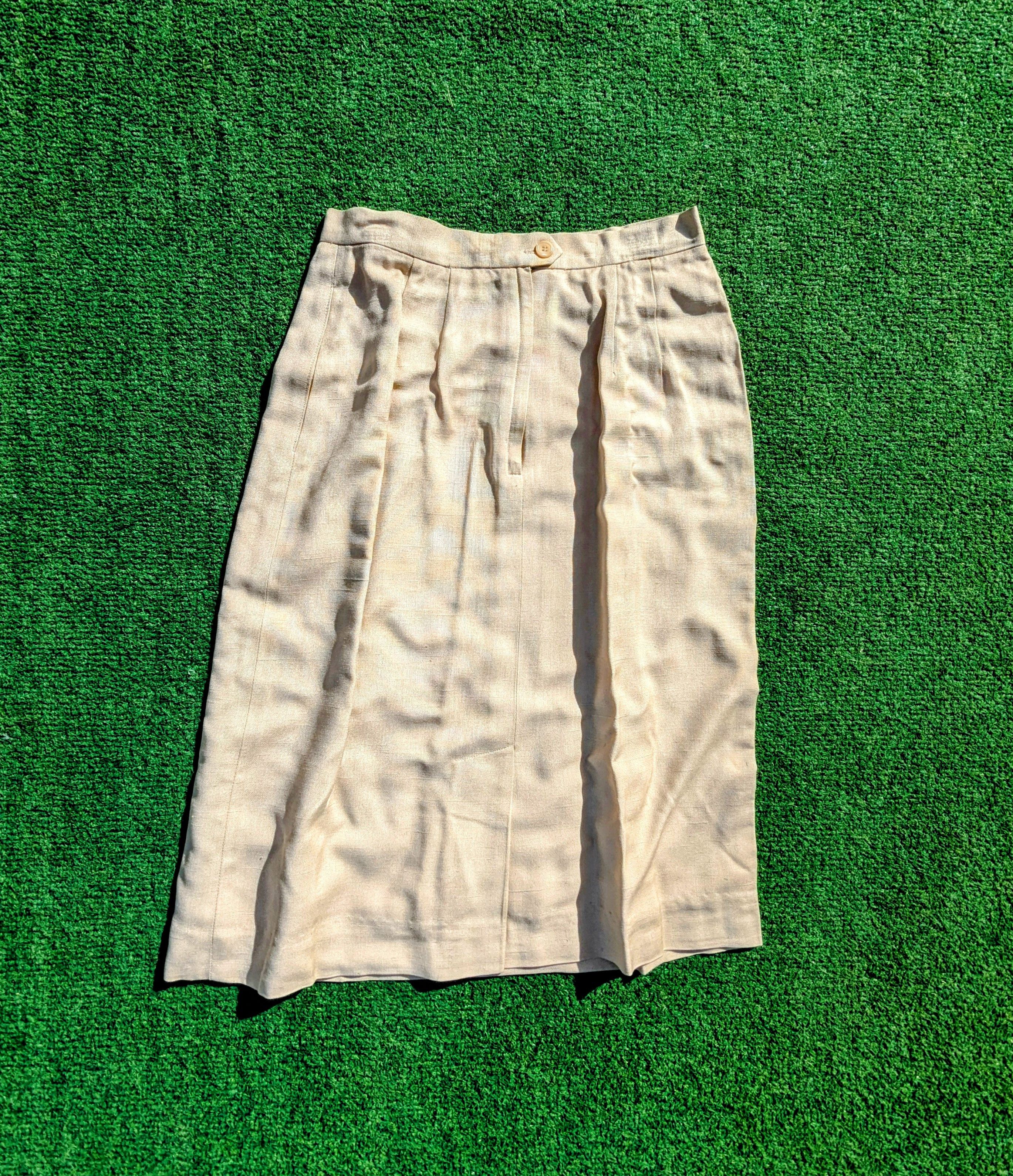 Vintage Vintage Giraffe Co Pleated A-line Maxi Hip Pockets Skirt Size 25" / US 0 / IT 36 - 6 Thumbnail