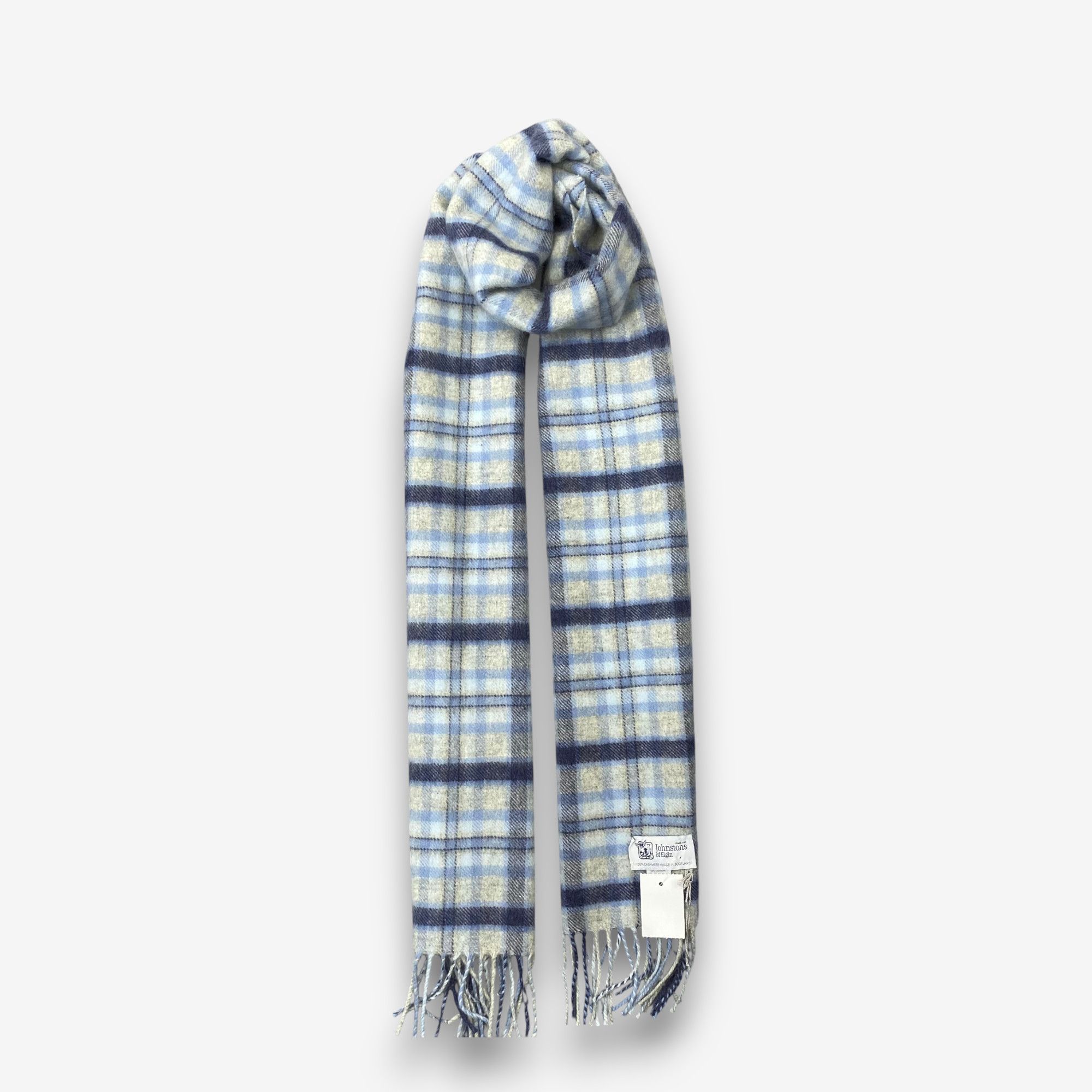 Johnstons Of Elgin Vintage Johnstons of Elgin Scarf Muffler Wool Winter Scarves Size ONE SIZE - 1 Thumbnail