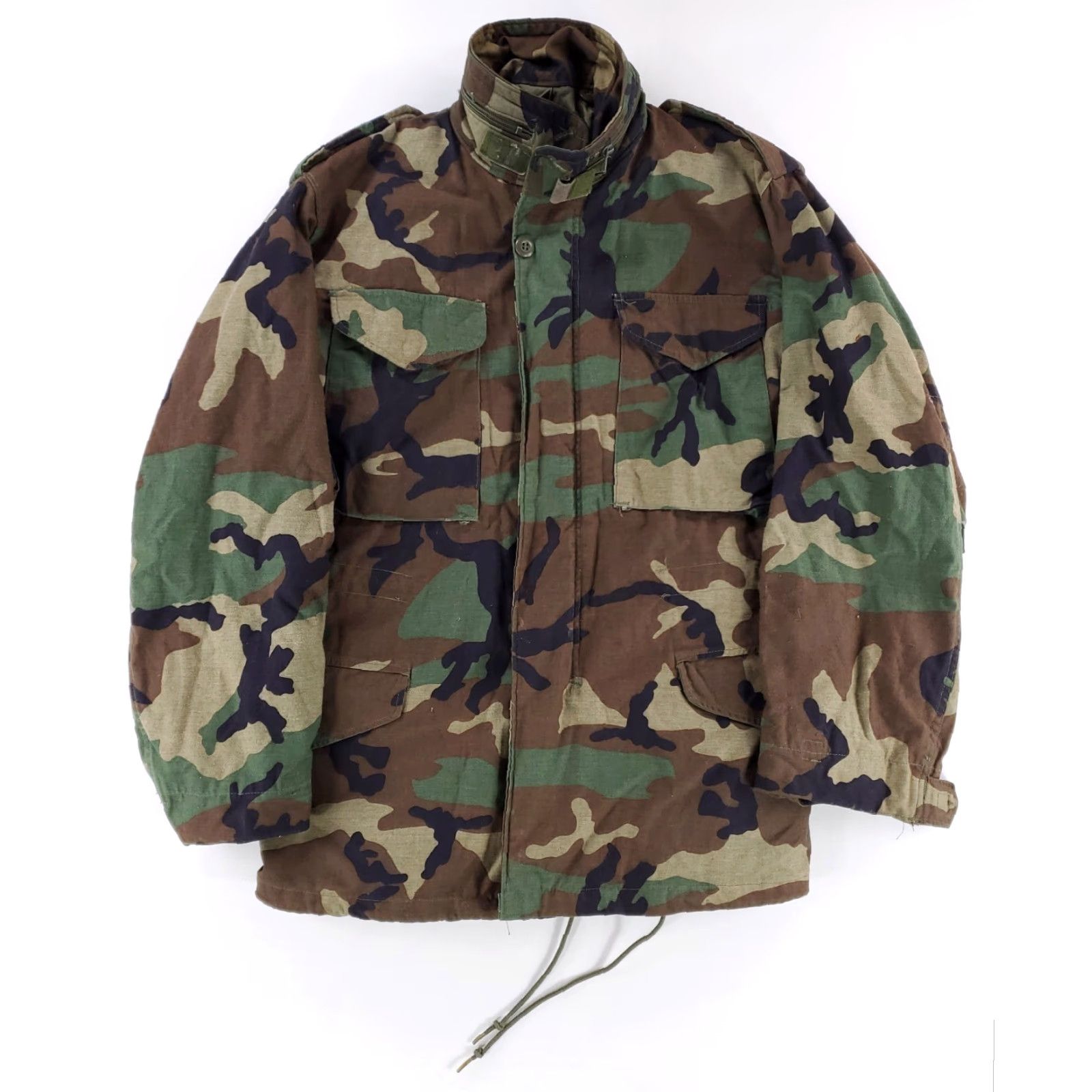 Vintage VINTAGE US Army M65 Jacket Woodland Camo Full Zip Mens XS Reg Shirt Size US XS / EU 42 / 0 - 2 Thumbnail