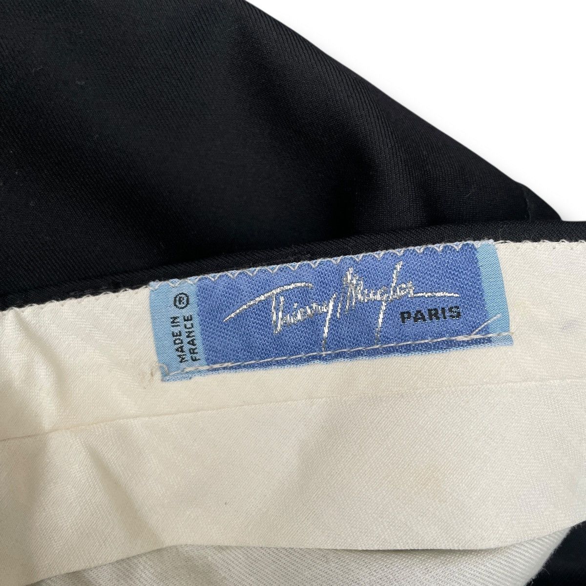 Thierry Mugler RARE Thierry Mugler Wool Long Slim-fit Trousers Black Size US 28 / EU 44 - 8 Thumbnail