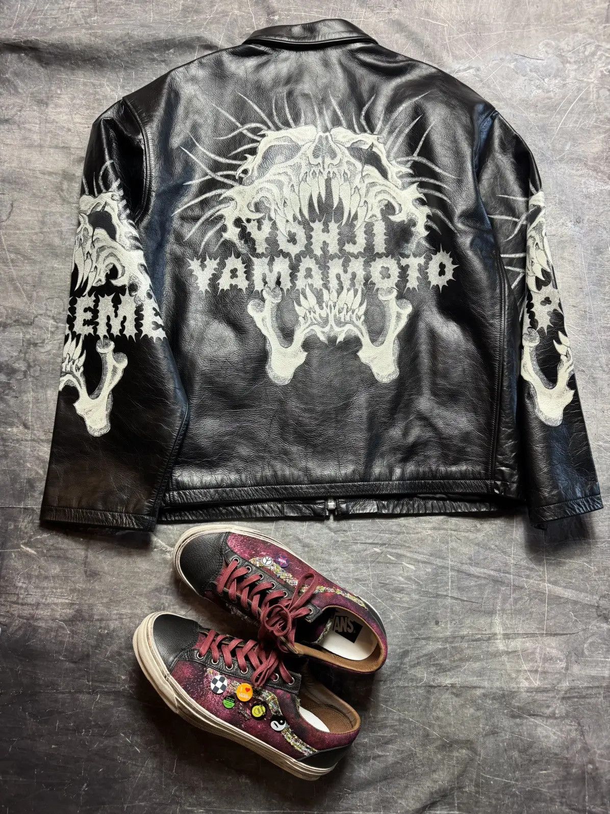 Supreme × Yohji Yamamoto YOHJI SUPREME LEATHER JACKET | Grailed