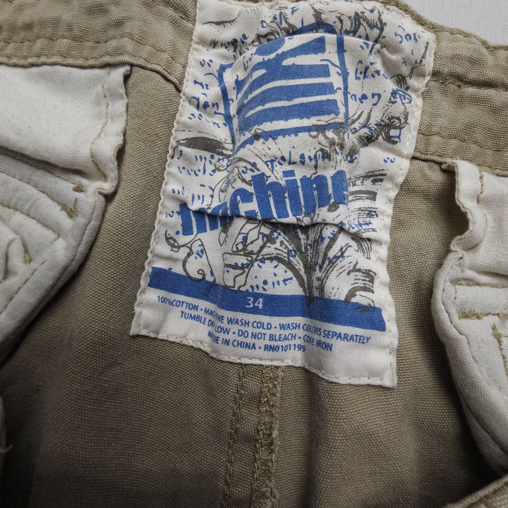 Toy Machine Cargo Shorts Machine Mens 34 x 11 Khaki Canvas Y2K 2000s Heavy Military Army Size US 34 / EU 50 - 7 Thumbnail