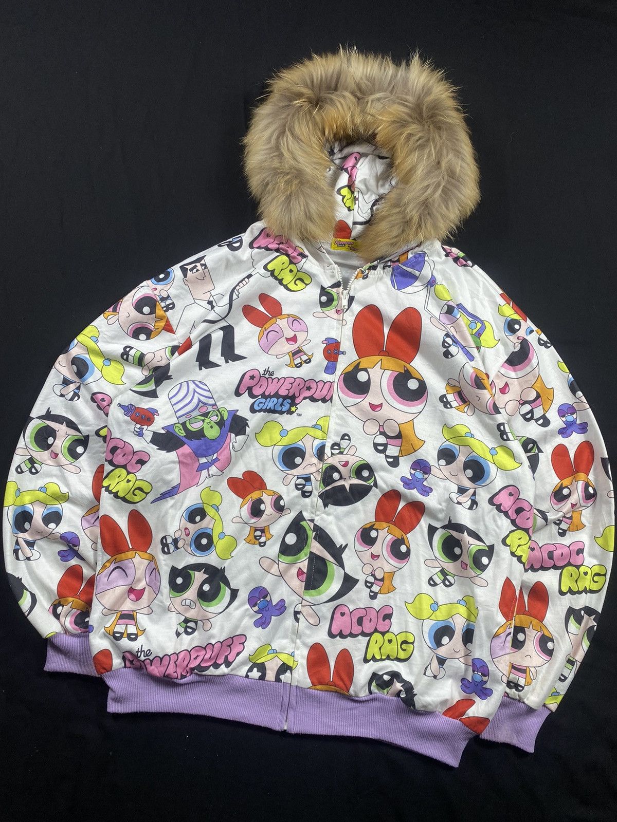 Cartoon Network Cartoon Powerpuff Girls X Acocrag full print zip fur hoodie Size US XL / EU 56 / 4 - 3 Thumbnail