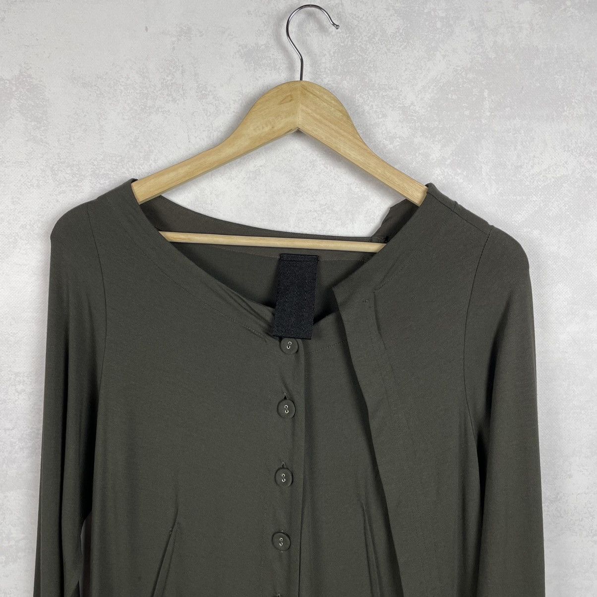 Rundholz Black Label Viscos Asymmetrical Button Cardigan Top