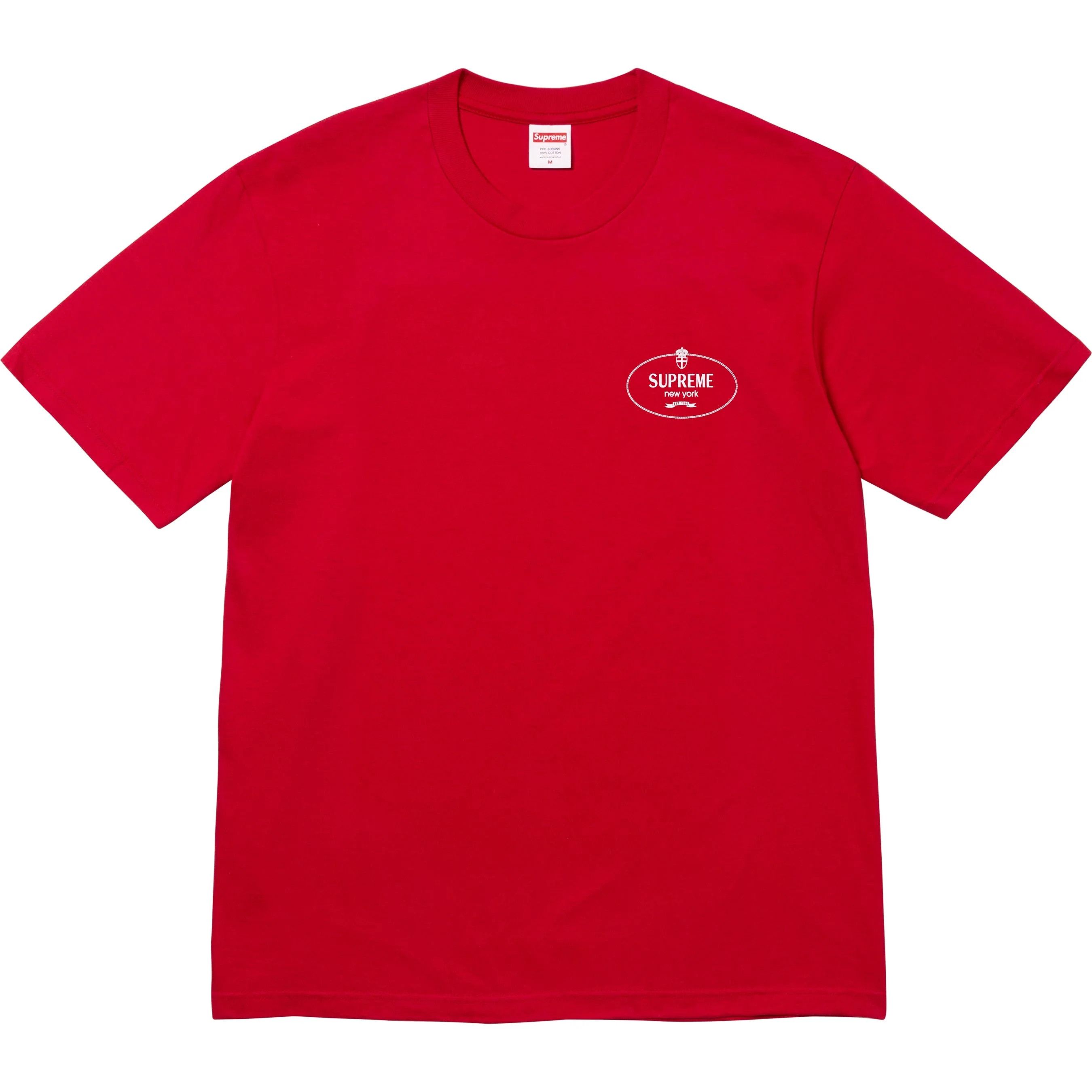 Supreme Supreme Crest Tee - Red - L - FW24 Size US L / EU 52-54 / 3 - 2 Thumbnail