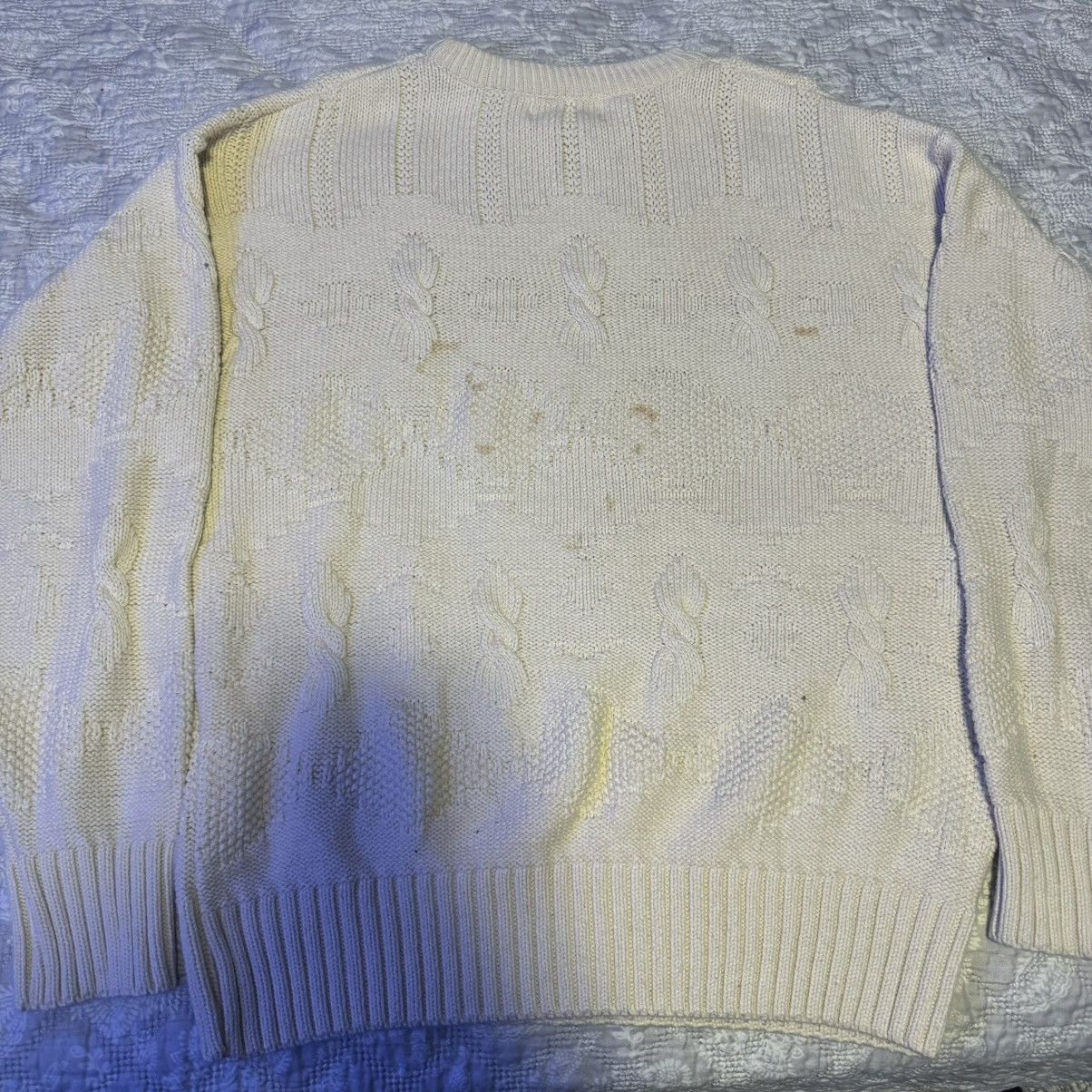 Eddie Bauer × Vintage eddie bauer white cable knit sweater Size US L / EU 52-54 / 3 - 2 Thumbnail