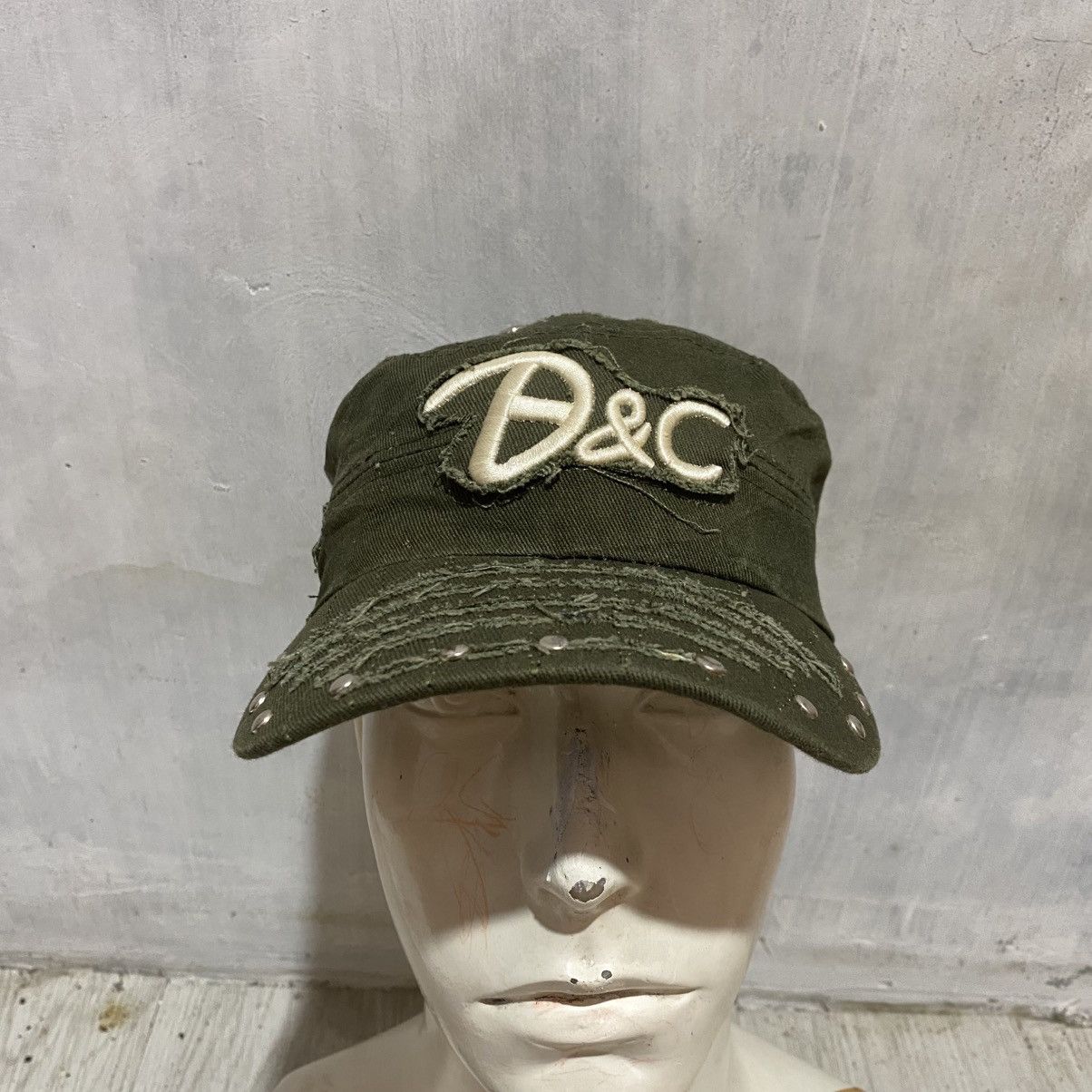 If Six Was Nine 2000s d&c distressed with studded cadet cap lgbstyle Size ONE SIZE - 6 Thumbnail