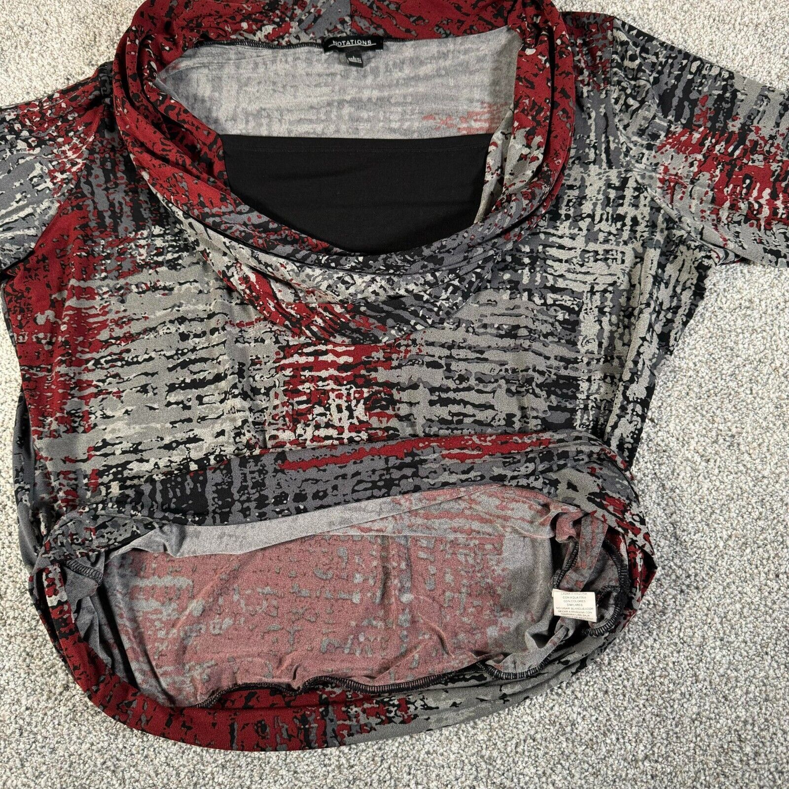 Other Vintage Y2K Top Large Cowl Neck Fairy Grunge Office Abstract Size L / US 10 / IT 46 - 10 Thumbnail