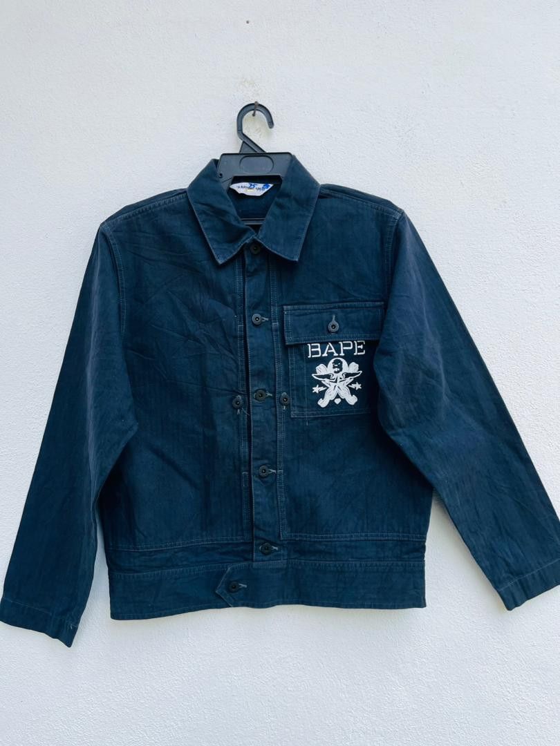 Bape Bape Black Haringbone Jacket Size US M / EU 48-50 / 2 - 1 Thumbnail