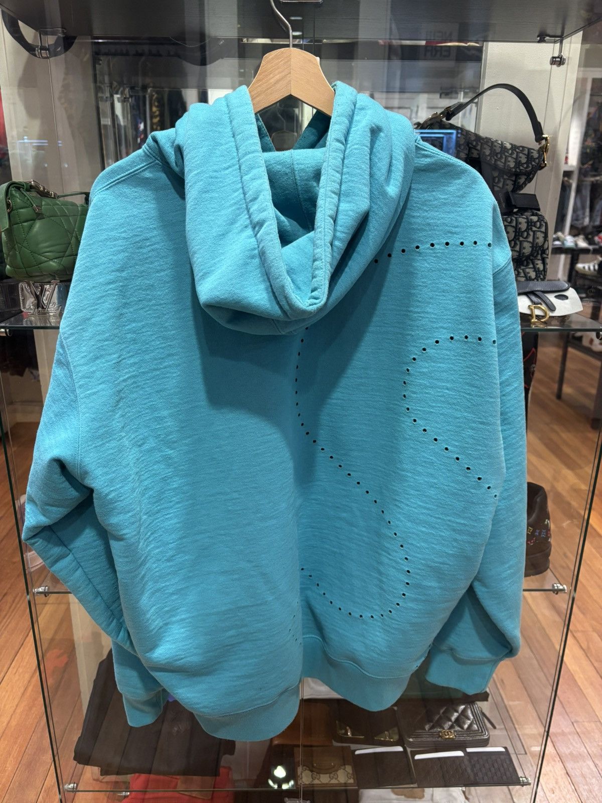 Supreme Supreme S Dot Hoodie Blue Size US L / EU 52-54 / 3 - 2 Thumbnail